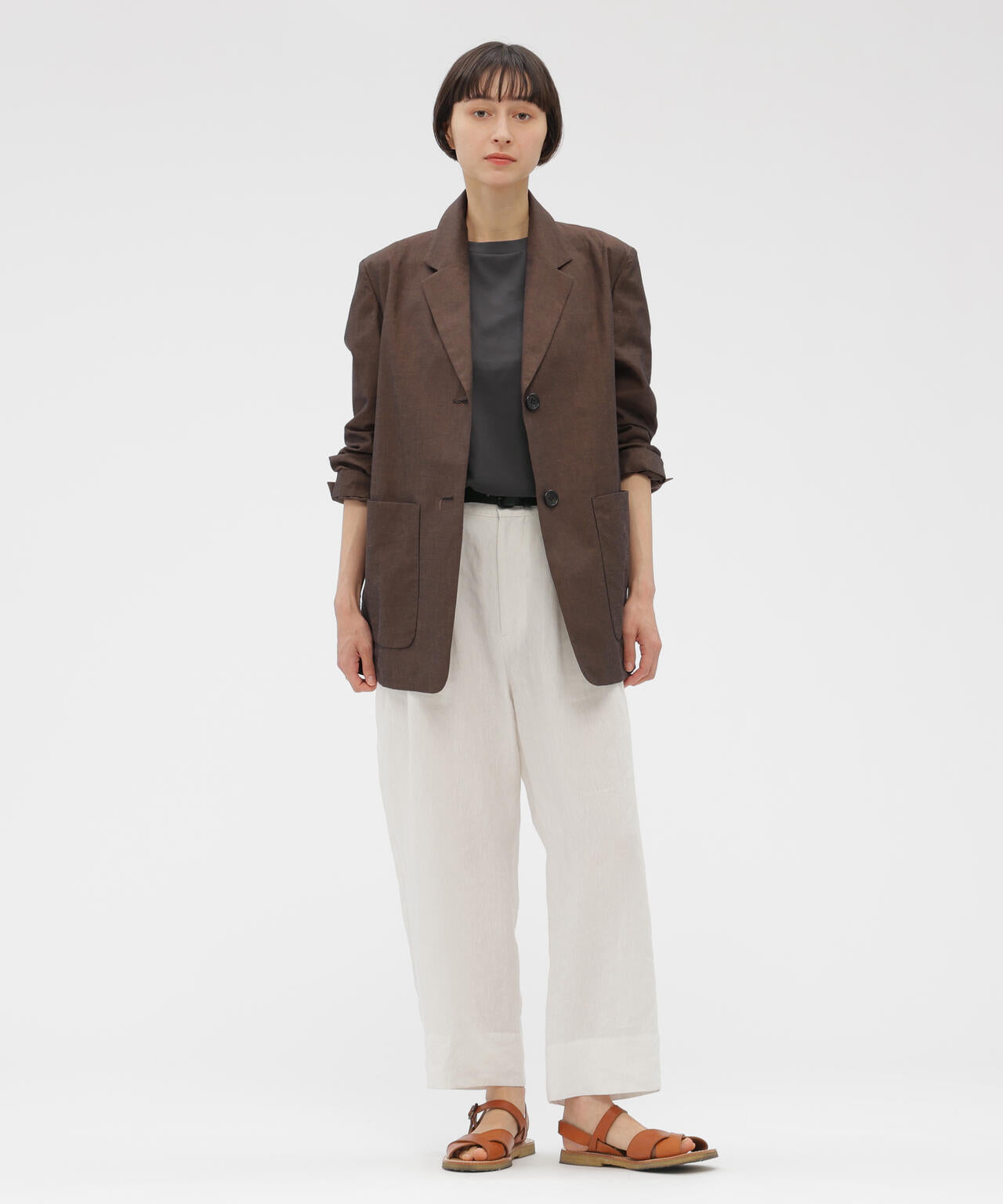 PLAIN COTTON JERSEY TOP