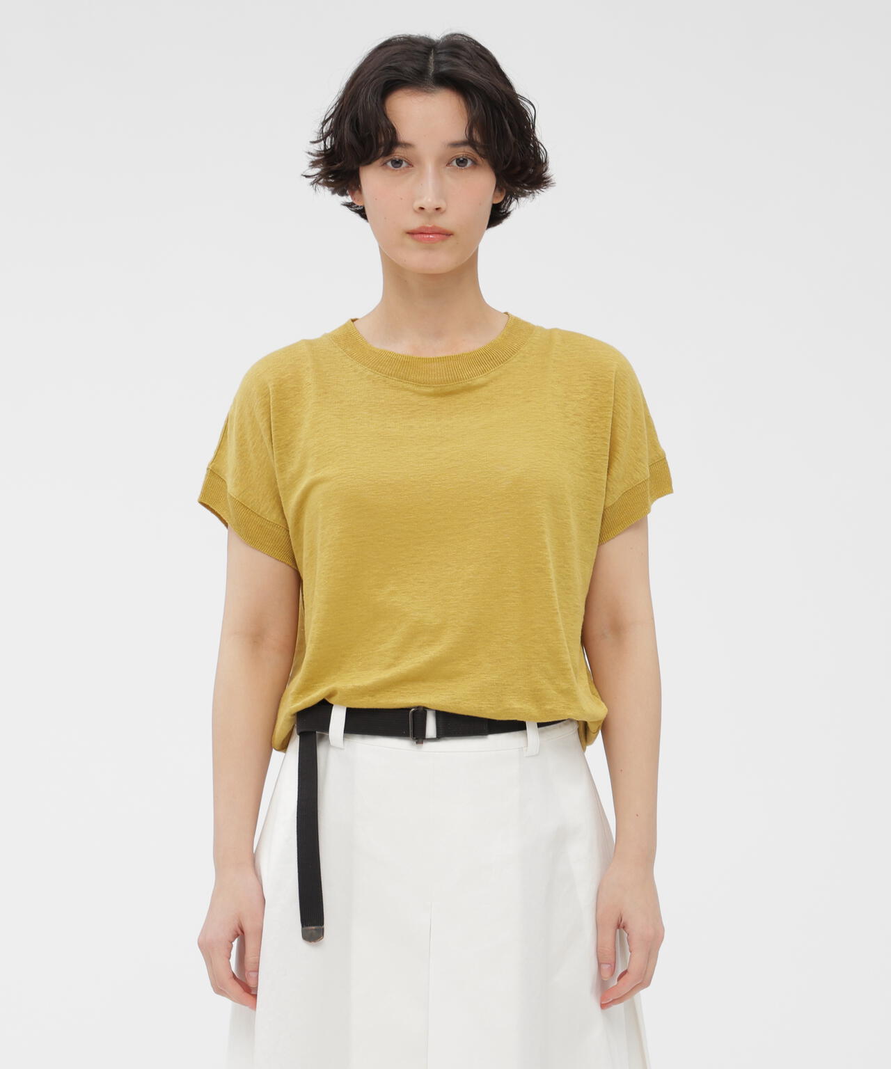 LINEN JERSEY TOP