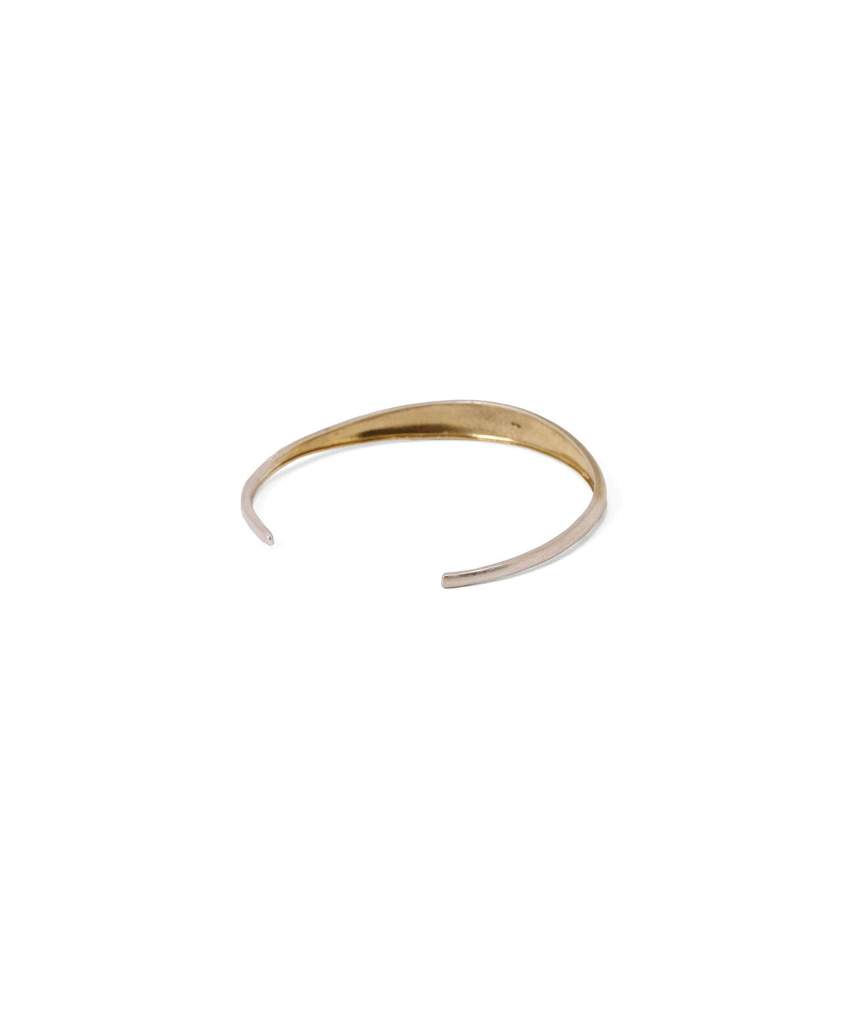SILVER AND PLATED GOLD BANGLE