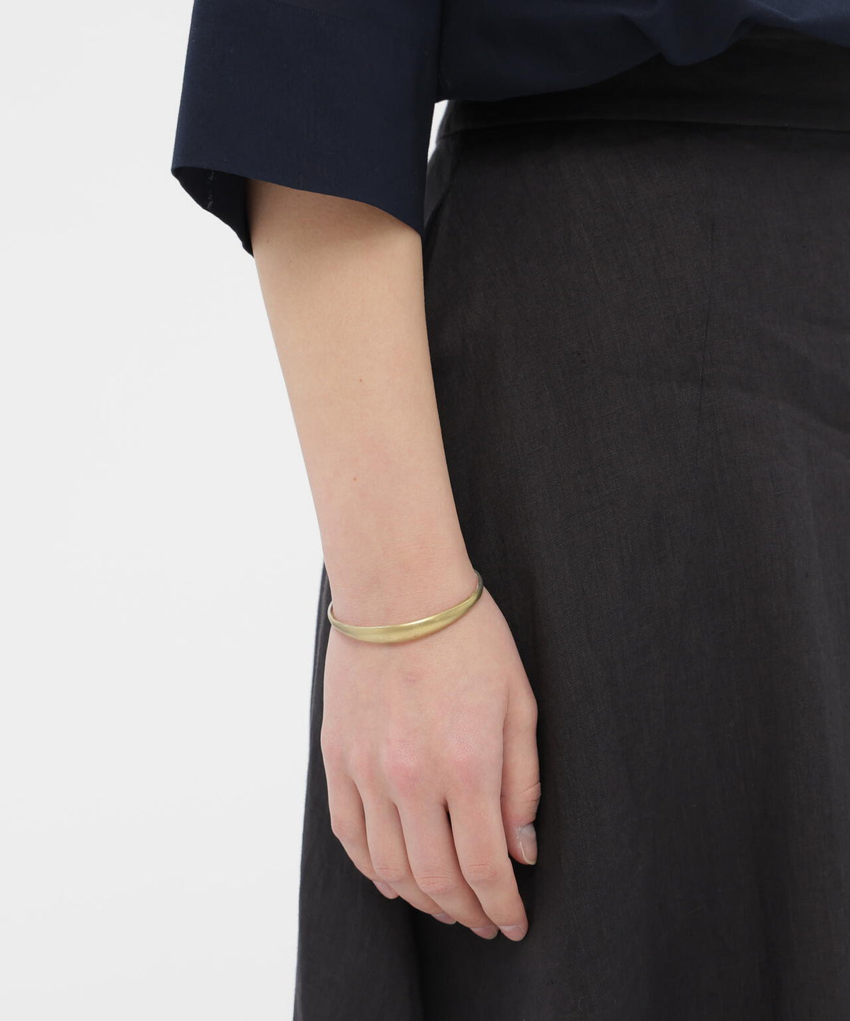 SILVER AND PLATED GOLD BANGLE