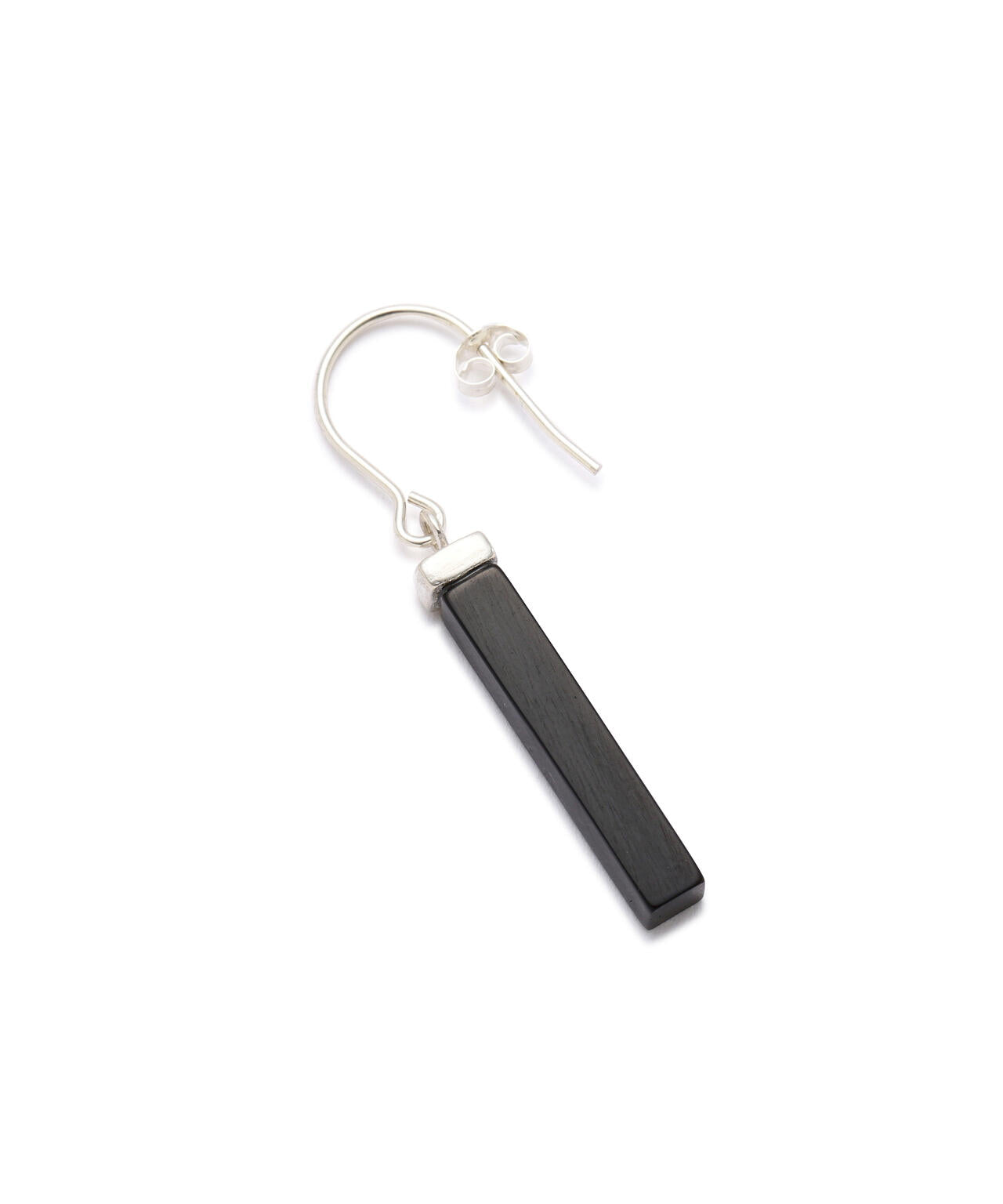 miriam renshaw ISSENDO HORN AND SILVER RECTANGULAR EARRING