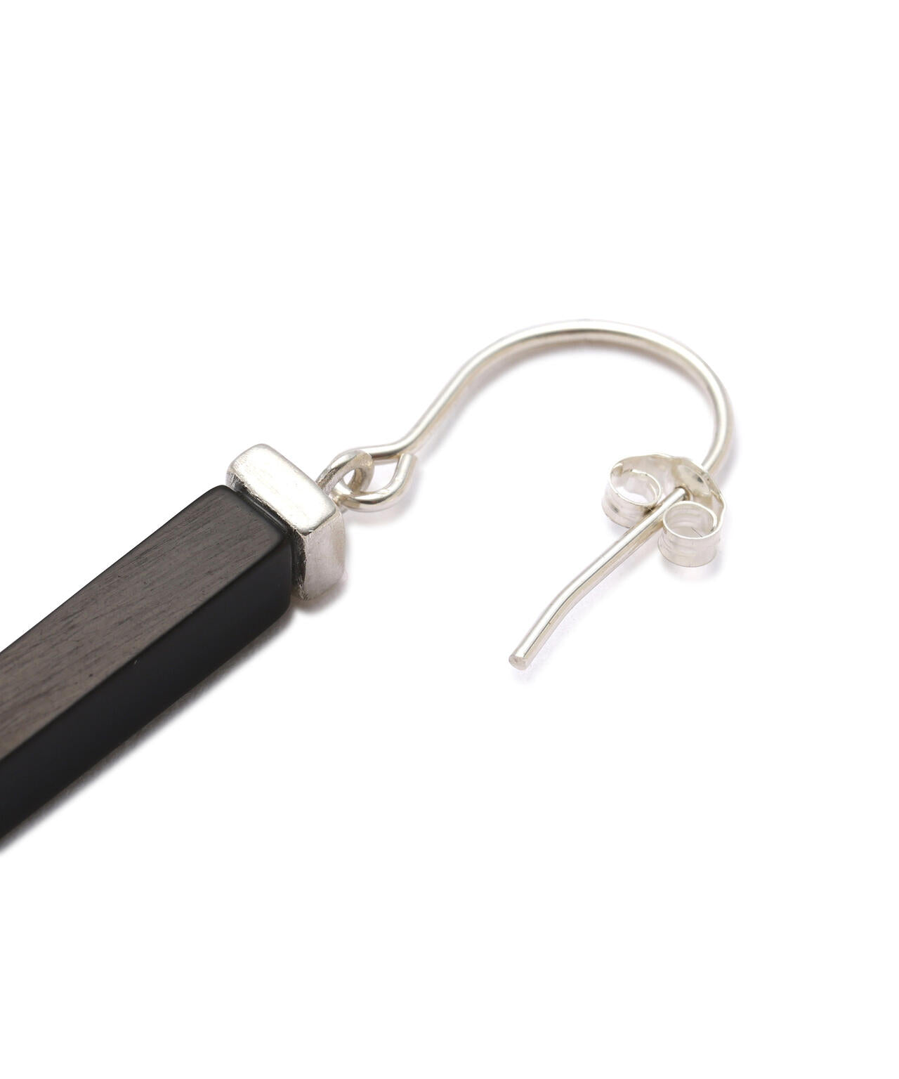 miriam renshaw ISSENDO HORN AND SILVER RECTANGULAR EARRING