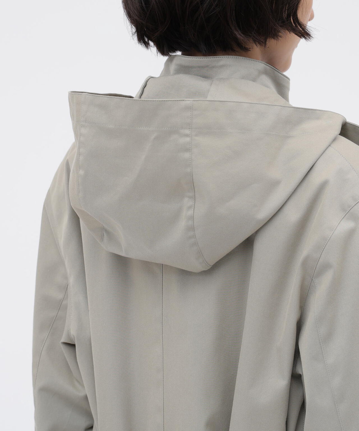 COTTON NYLON GABARDINE COAT