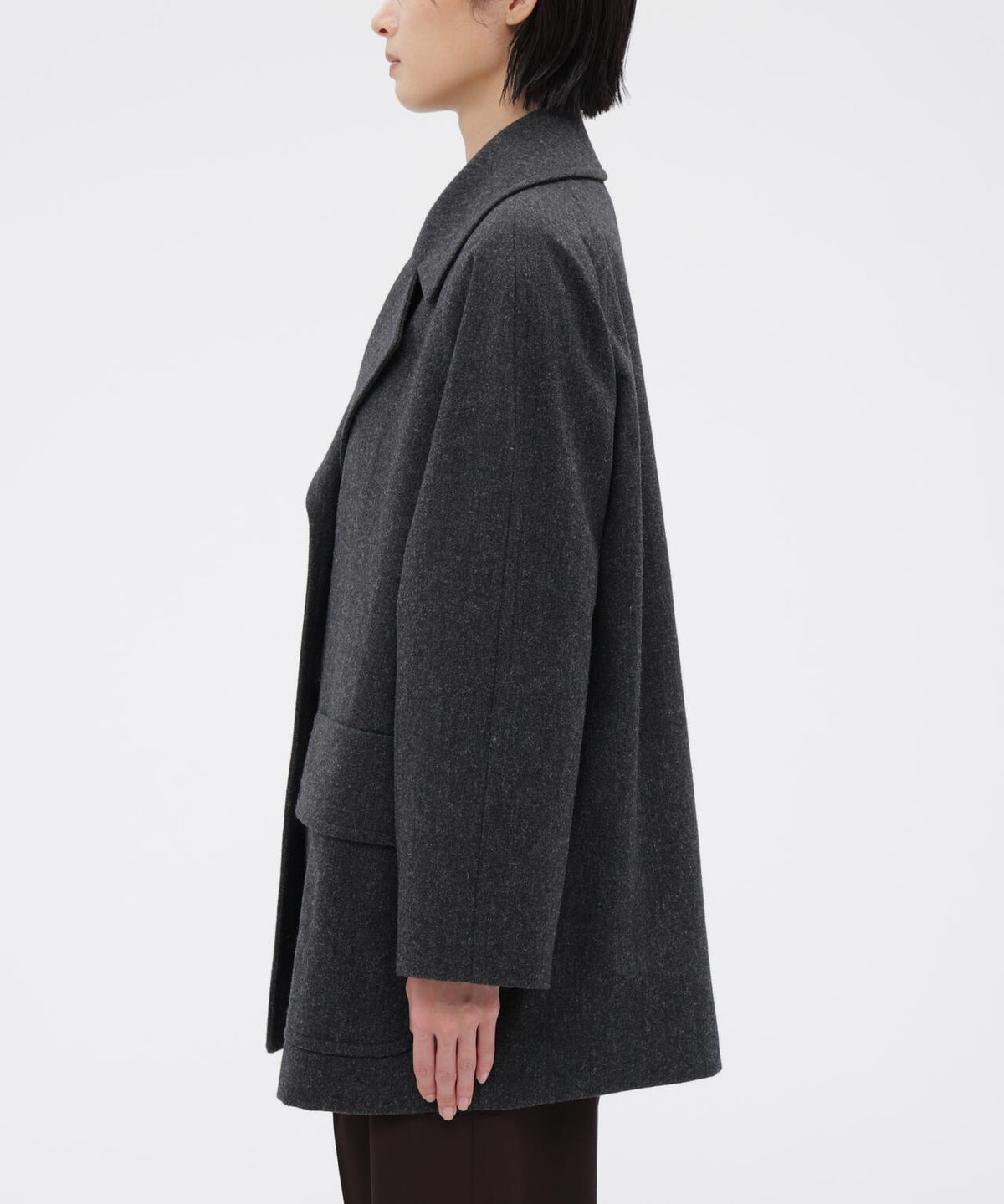 LIGHT FLANNEL SHORT COAT