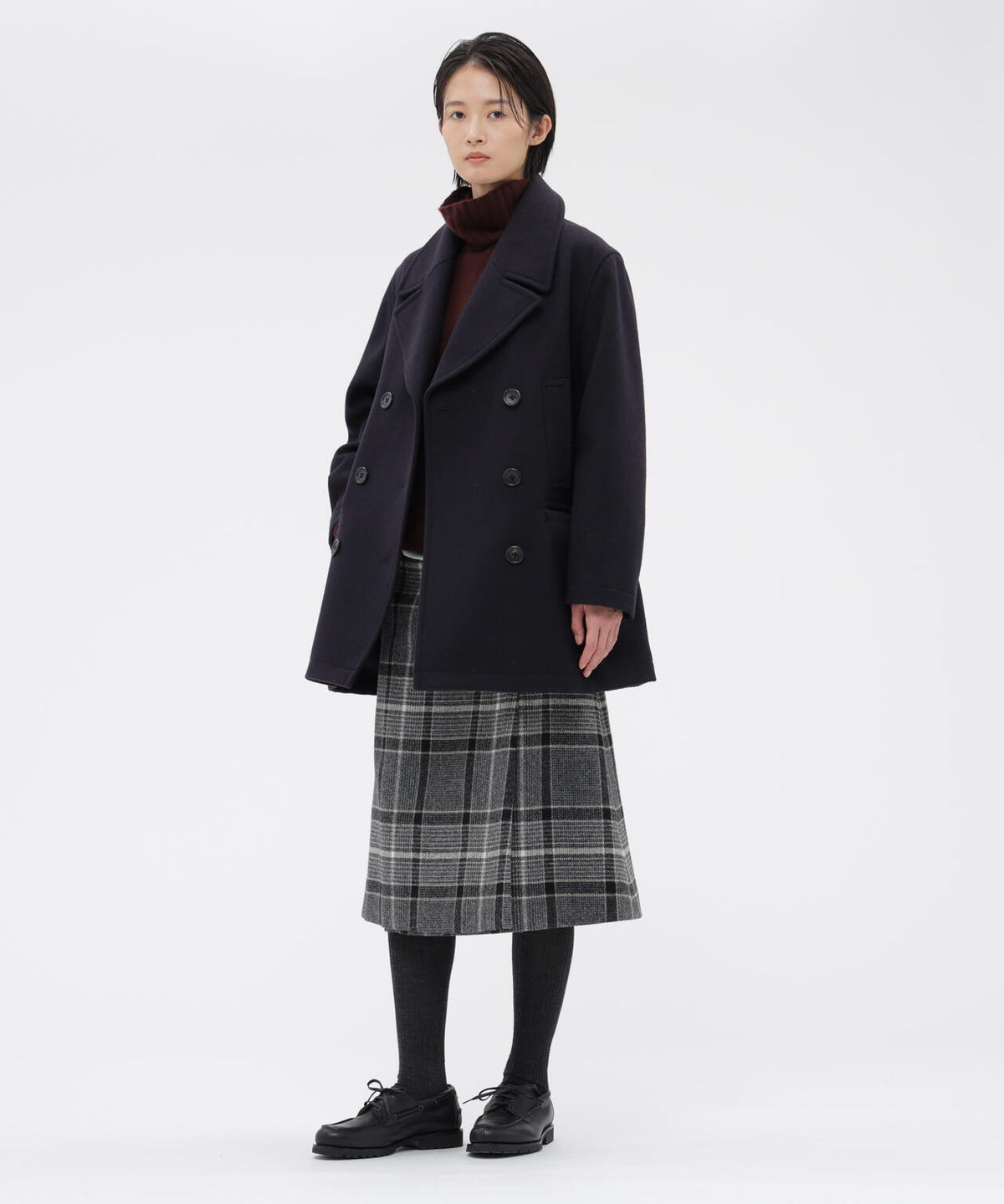 FELTED WOOL MELTON COAT