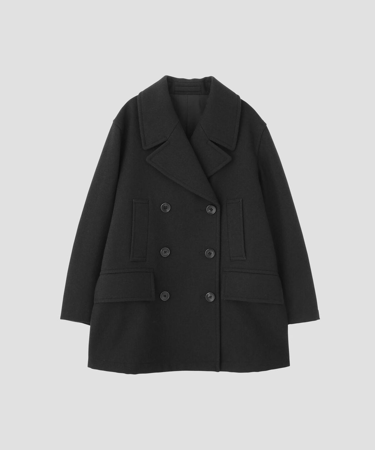 FELTED WOOL MELTON COAT