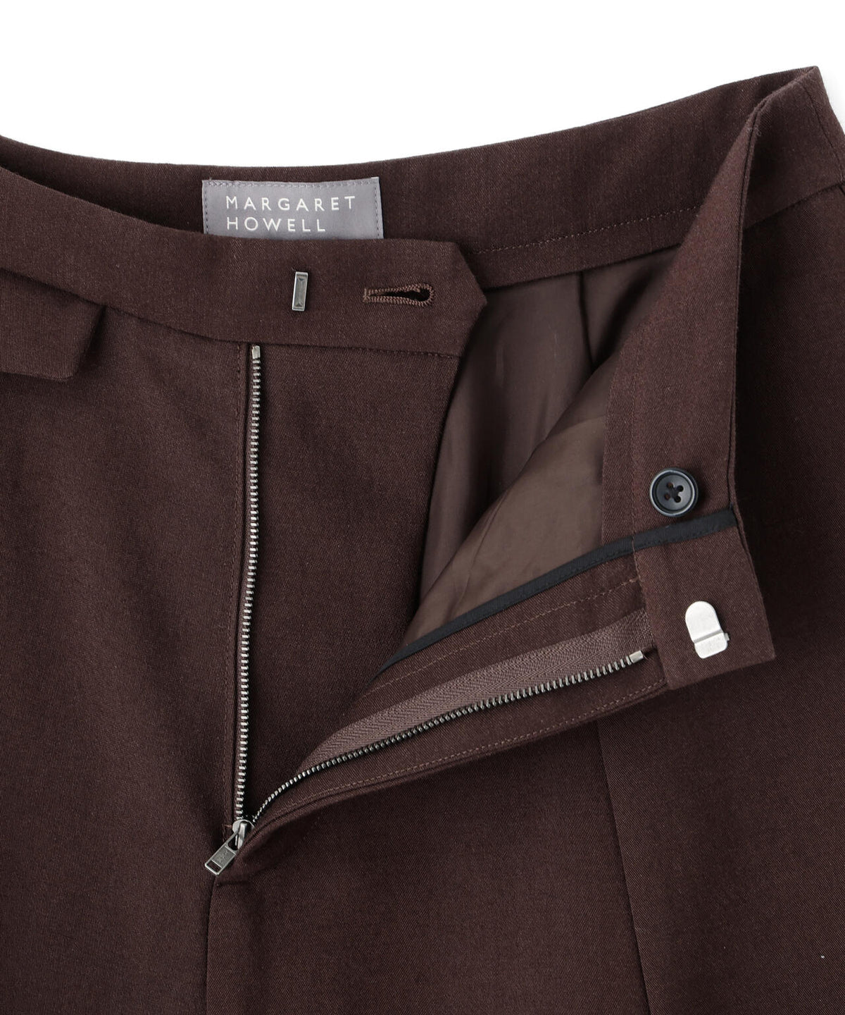 WOOL COTTON MOLESKIN SKIRT
