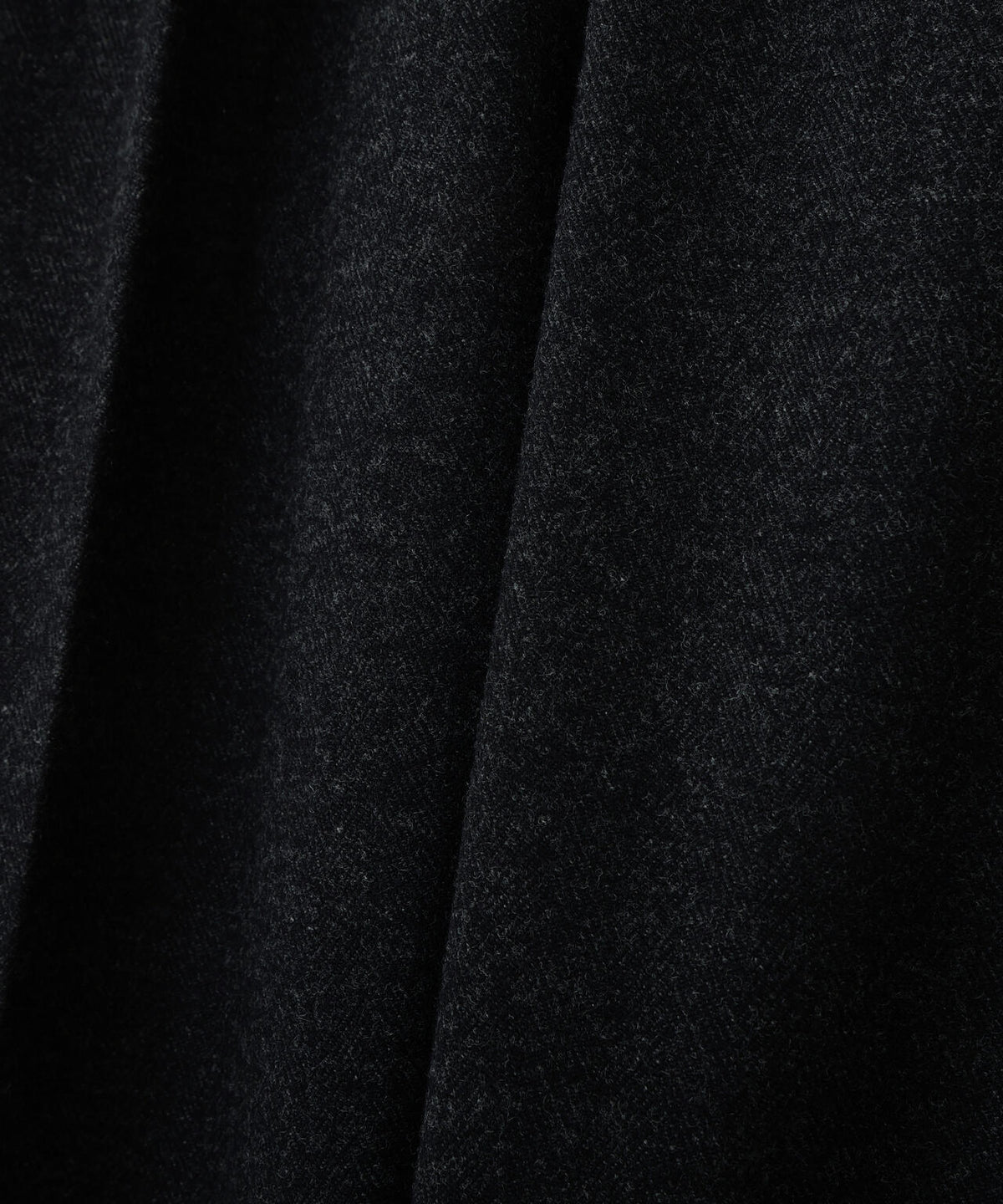 MILLED HERRINGBONE WOOL TROUSERS