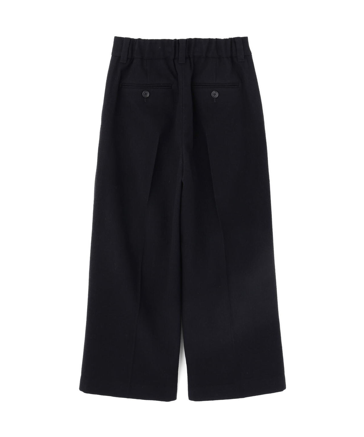 MILLED WOOL TWILL TROUSERS