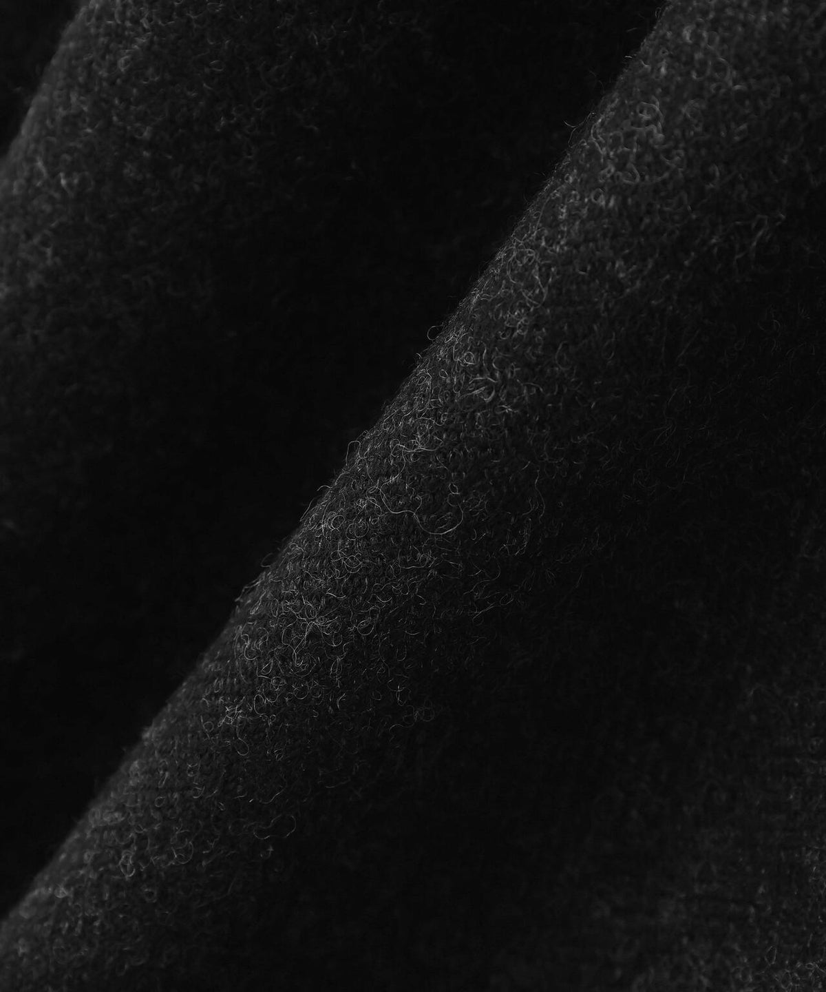 MILLED HERRINGBONE WOOL TROUSERS