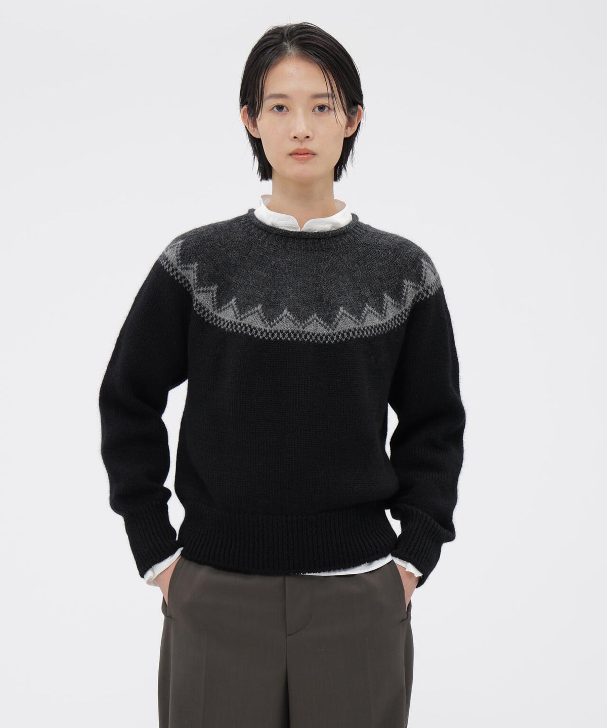 FAIRISLE NATURAL WOOL KNITWEAR