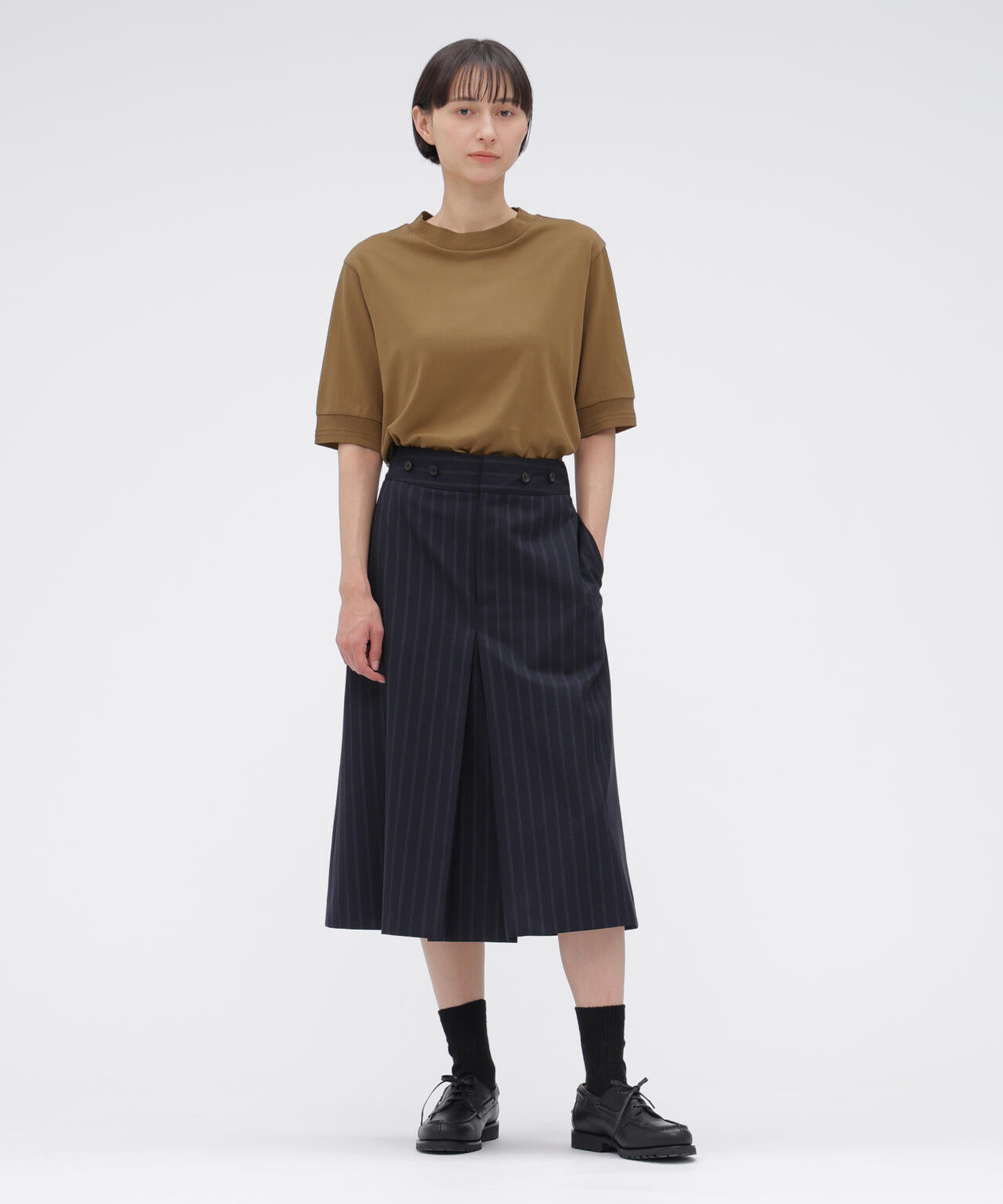 COTTON LINEN JERSEY TOP