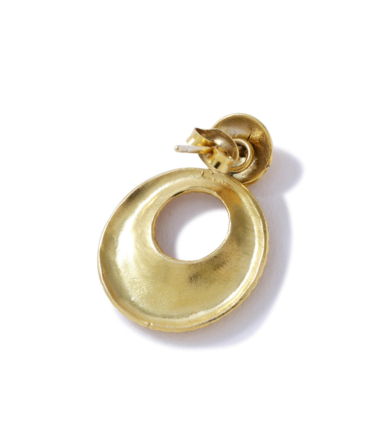 PLATED GOLD AND SILVER EARRINGS