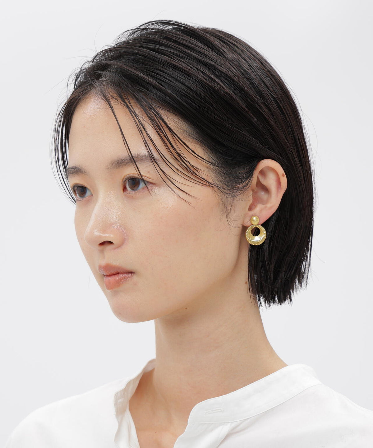 PLATED GOLD AND SILVER EARRINGS