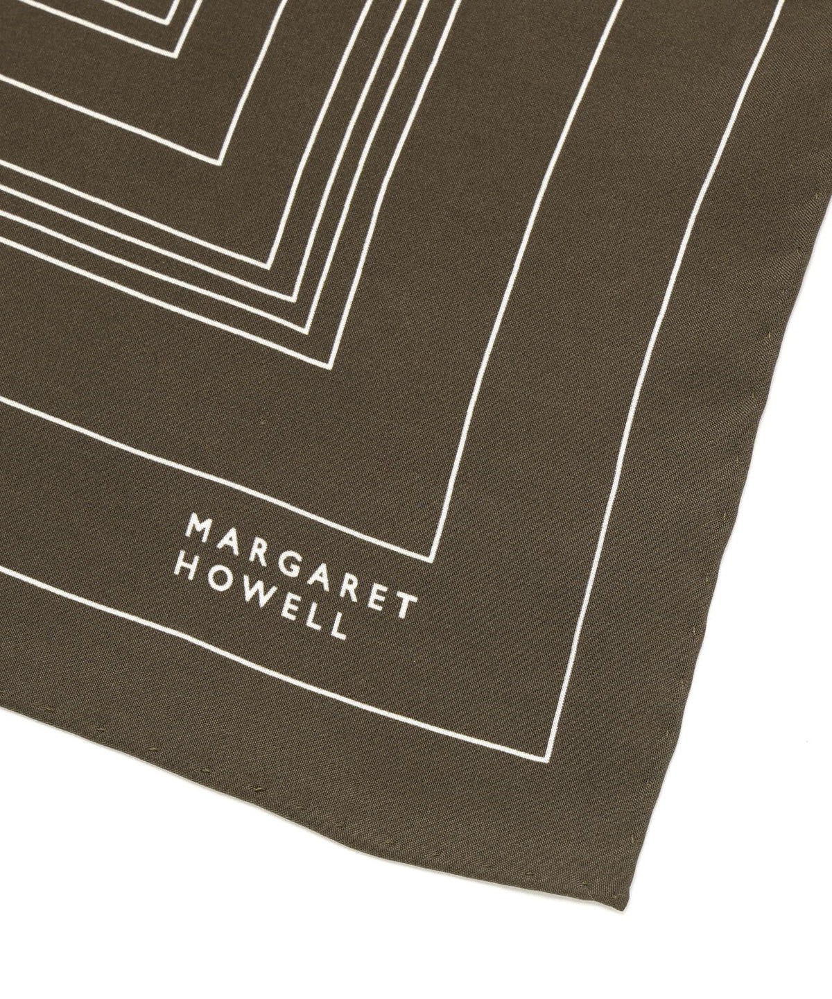 IRREGULAR BORDER SCARF SILK
