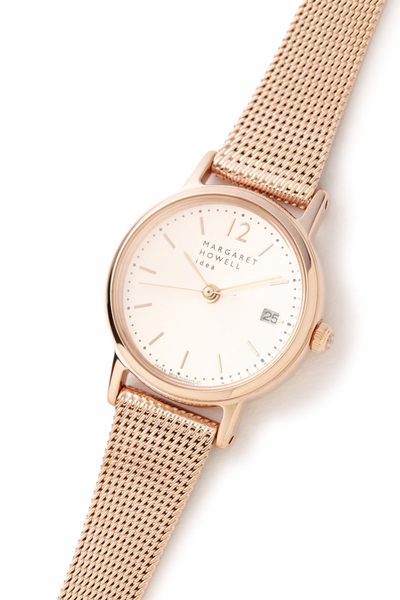 MESH BAND DATE WATCH