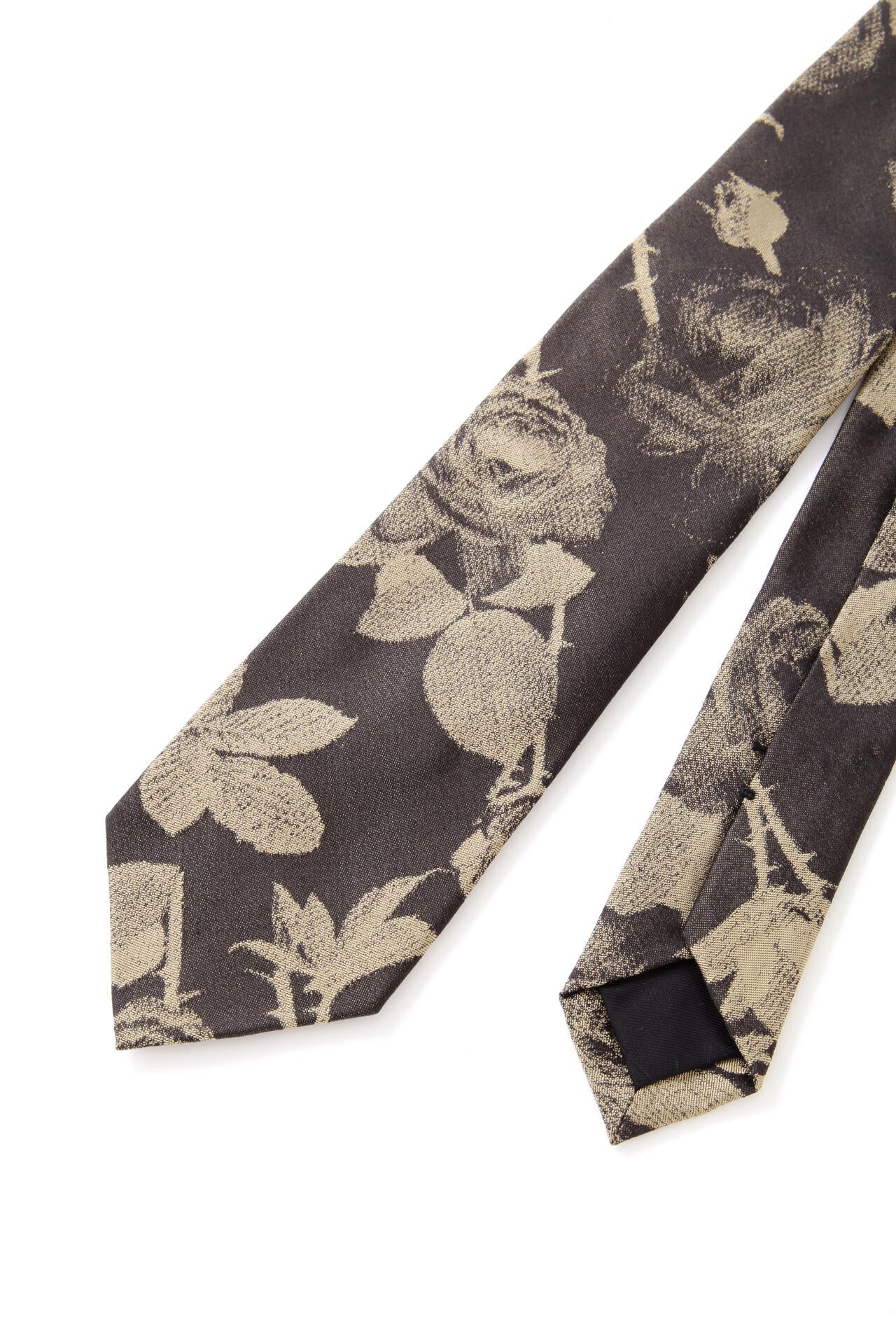 TWO TONE ROSE TIE