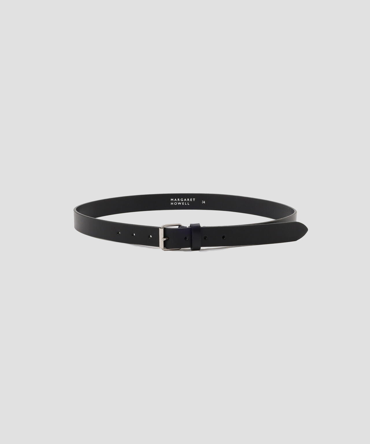 OILED LEATHER NARROW BELT