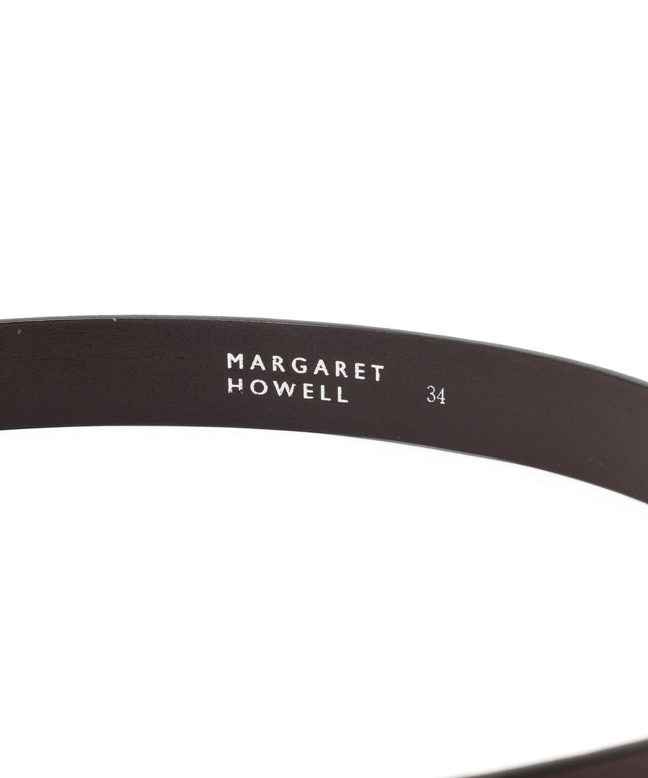OILED LEATHER NARROW BELT