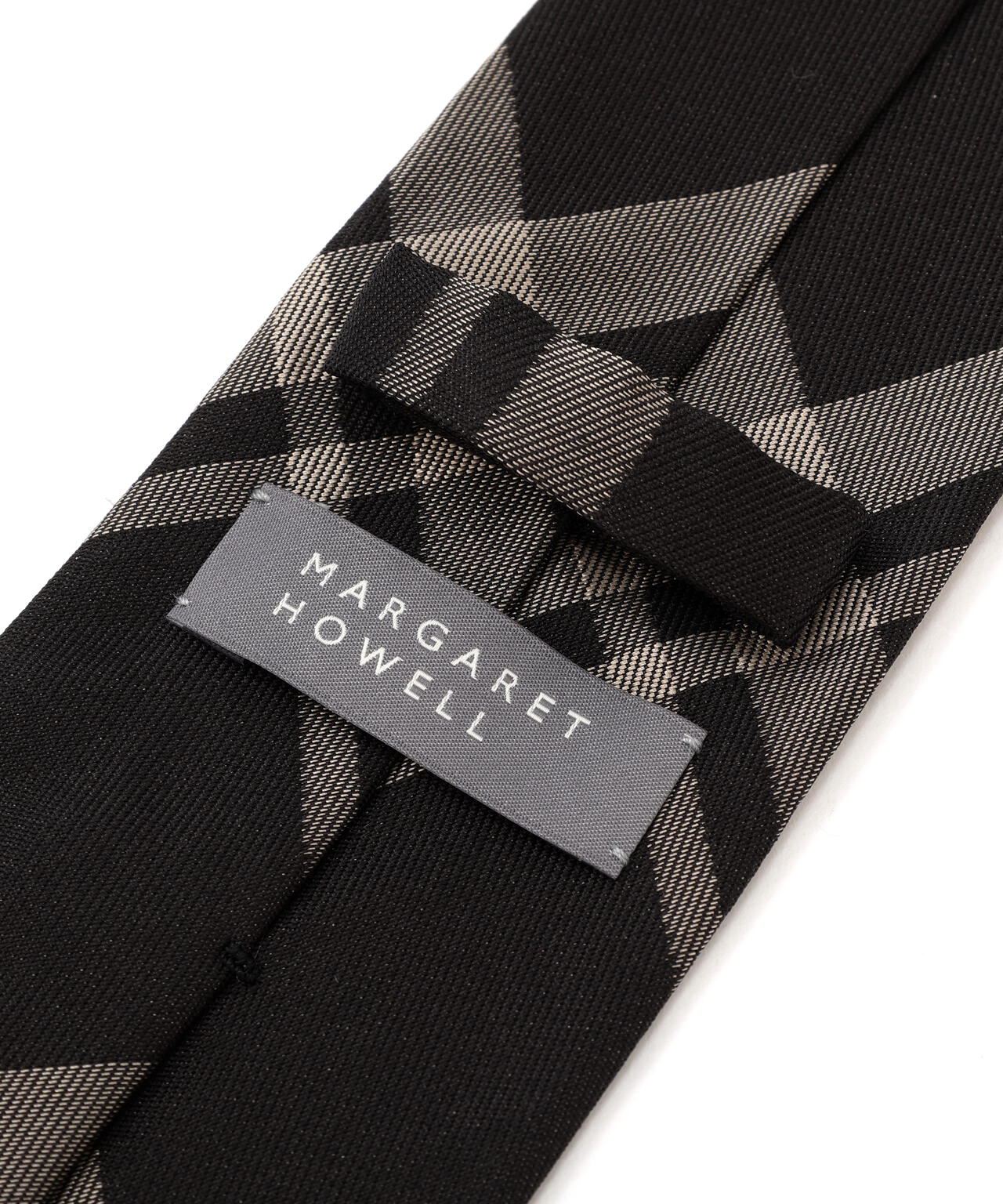 TWO COLOUR TARTAN SILK TIE
