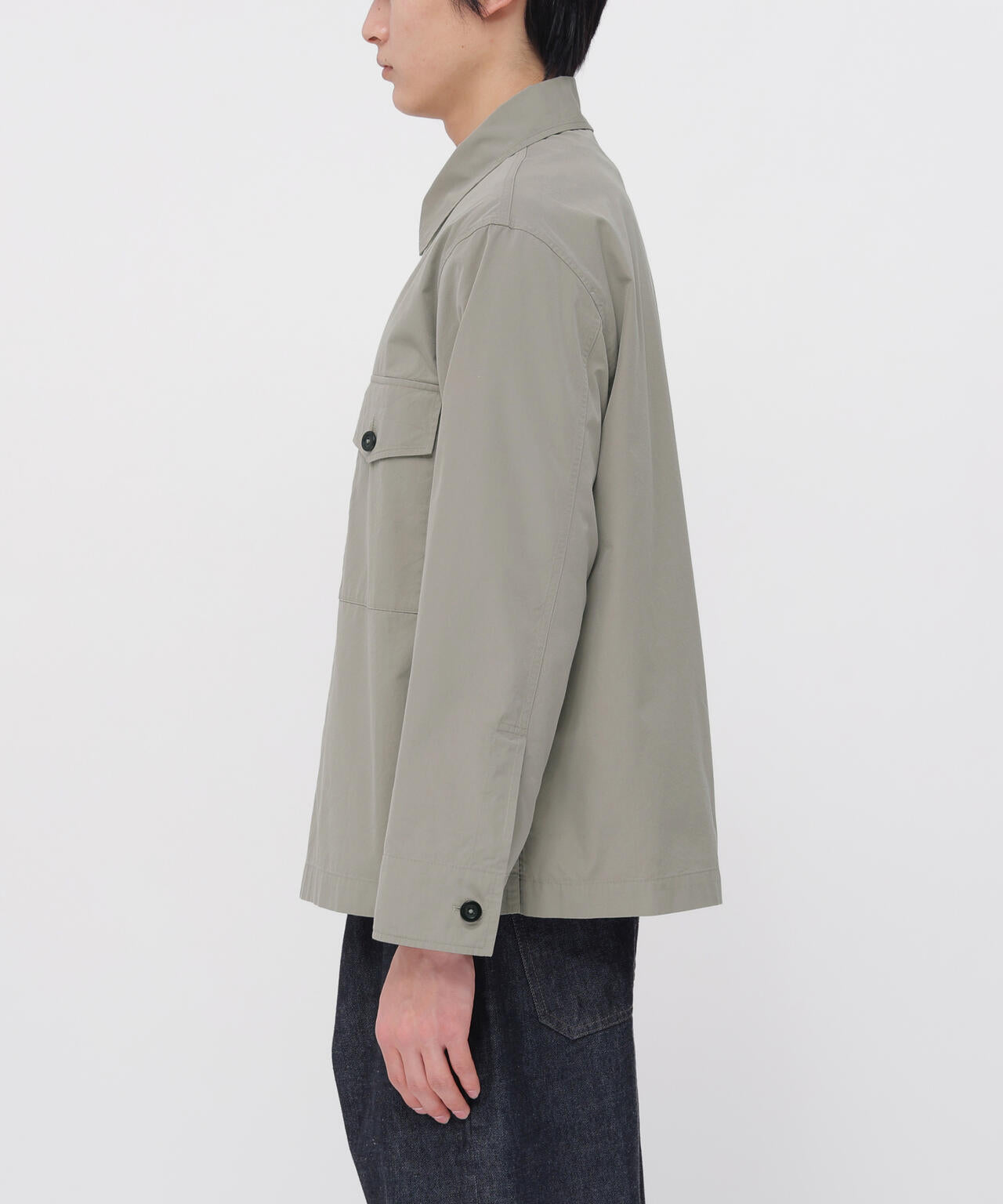 COTTON SILK PLAINWEAVE BLOUSON