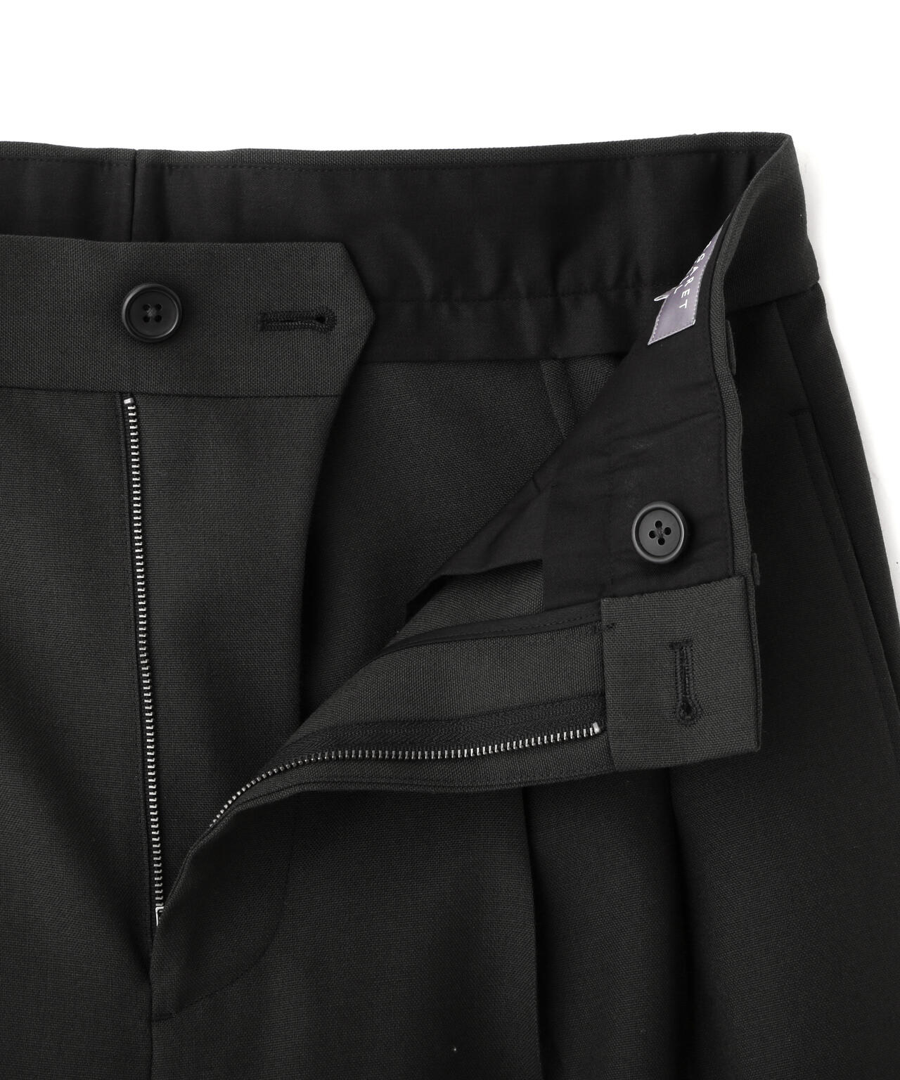 DOUBLE TWISTED WOOL TROUSERS