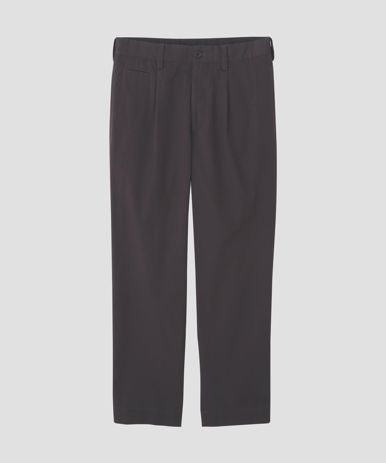 COTTON SILK PLAINWEAVE TROUSERS