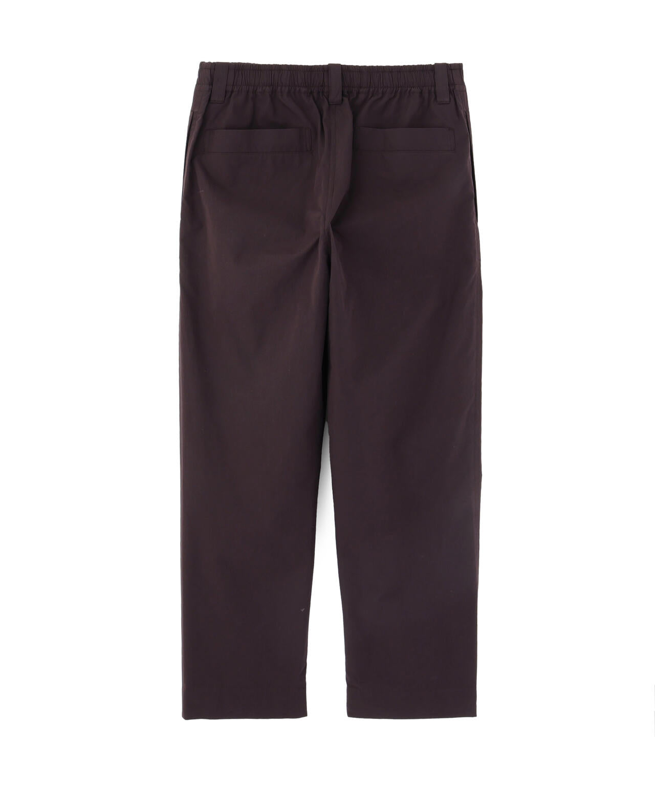 COTTON SILK PLAINWEAVE TROUSERS