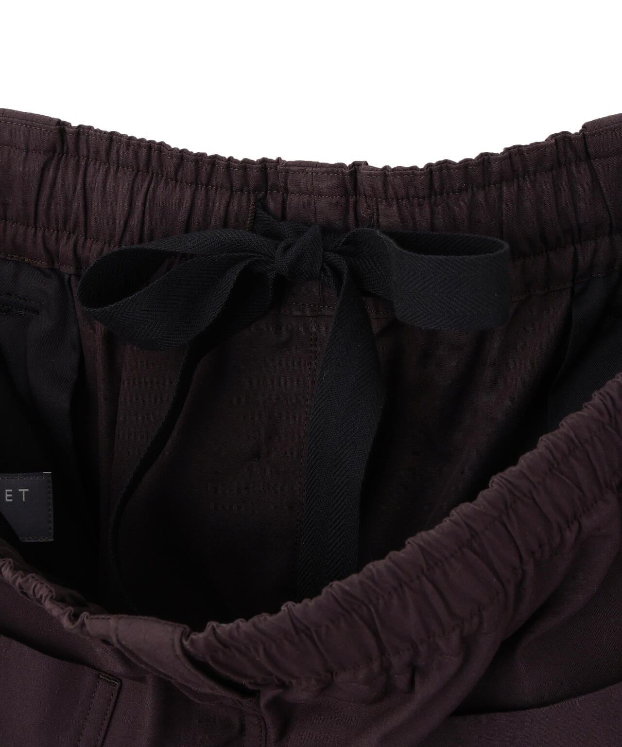 COTTON SILK PLAINWEAVE TROUSERS