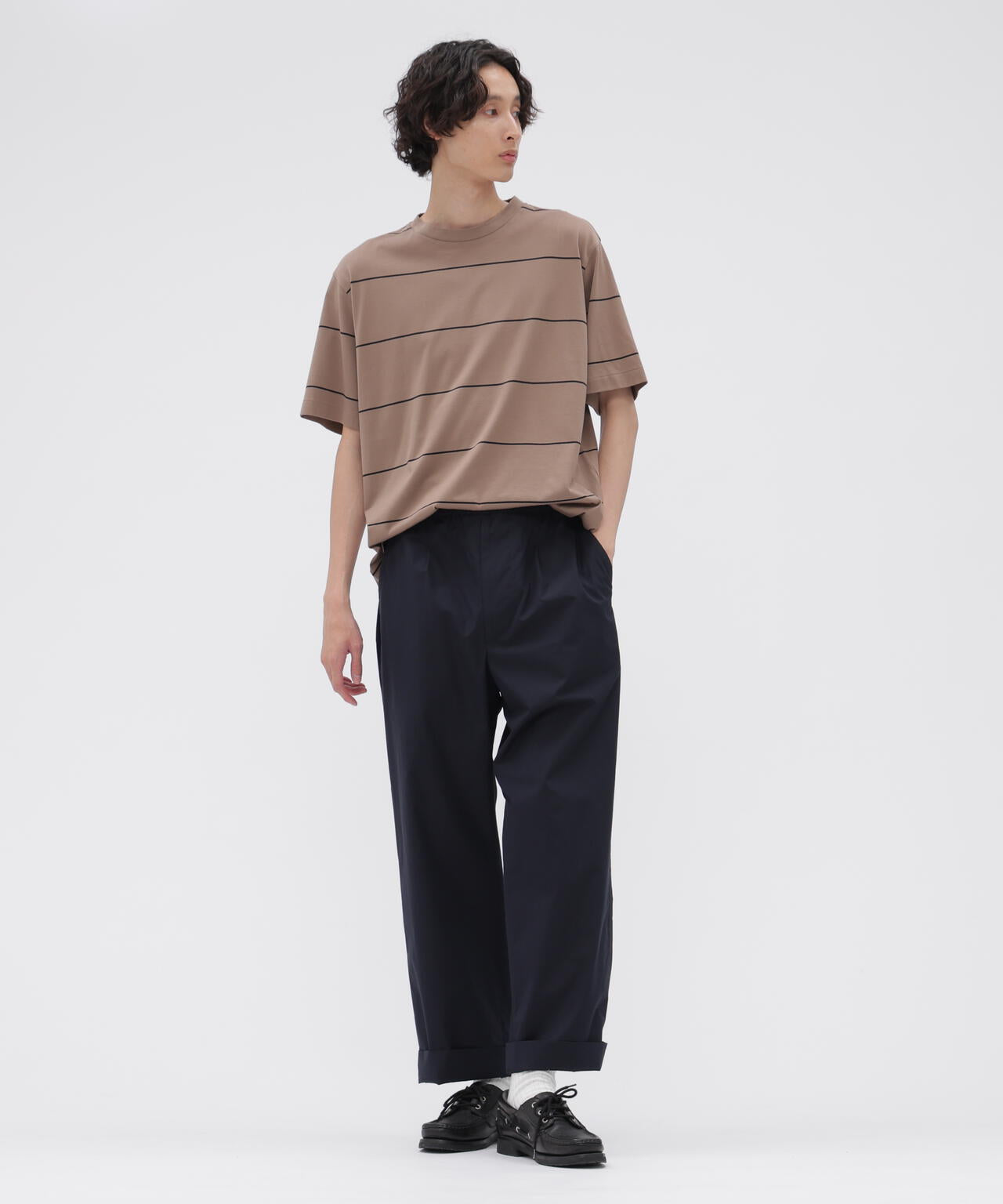 HIGHDENSE COTTON PLAINWEAVE TROUSERS