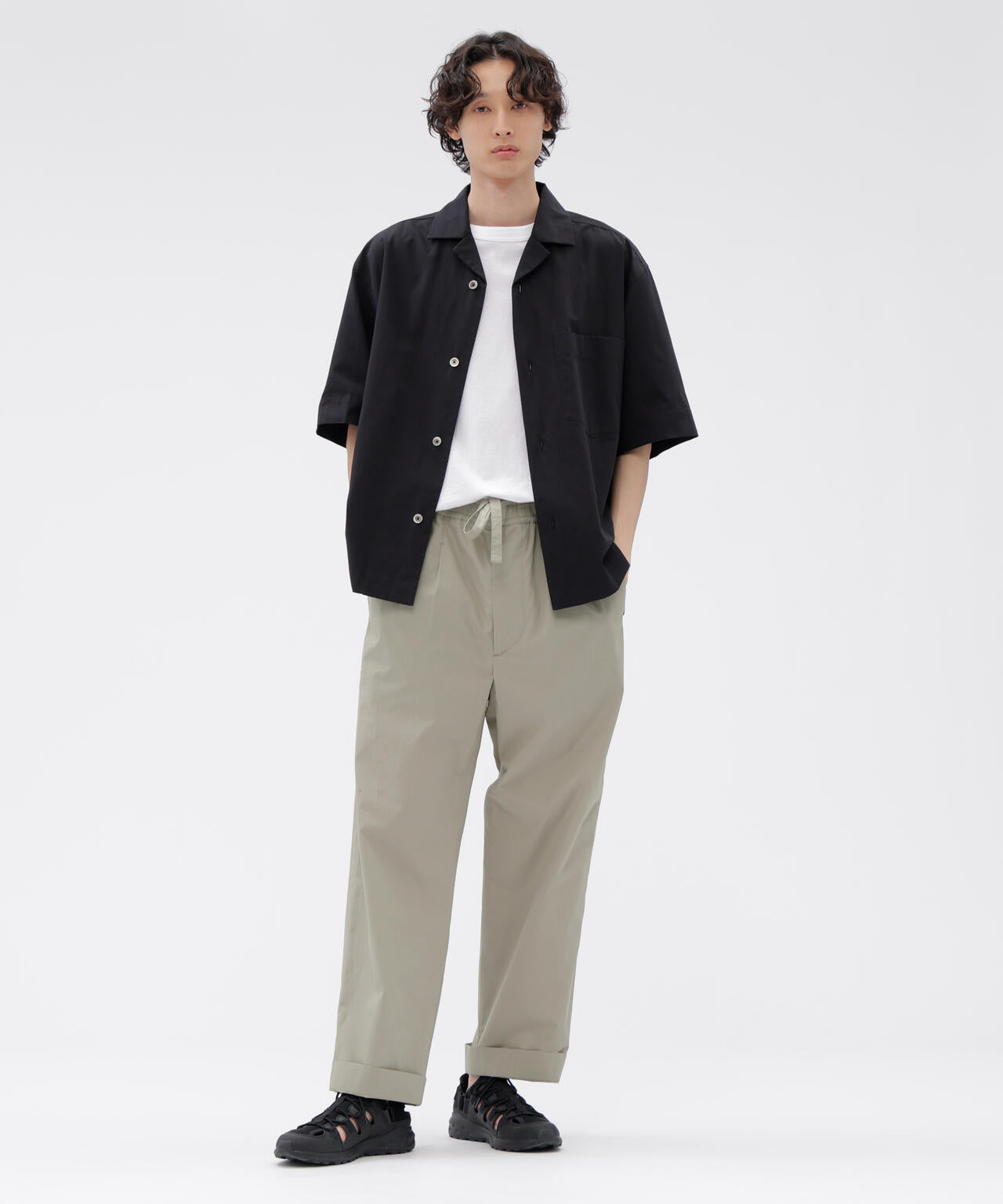 HIGHDENSE COTTON PLAINWEAVE TROUSERS