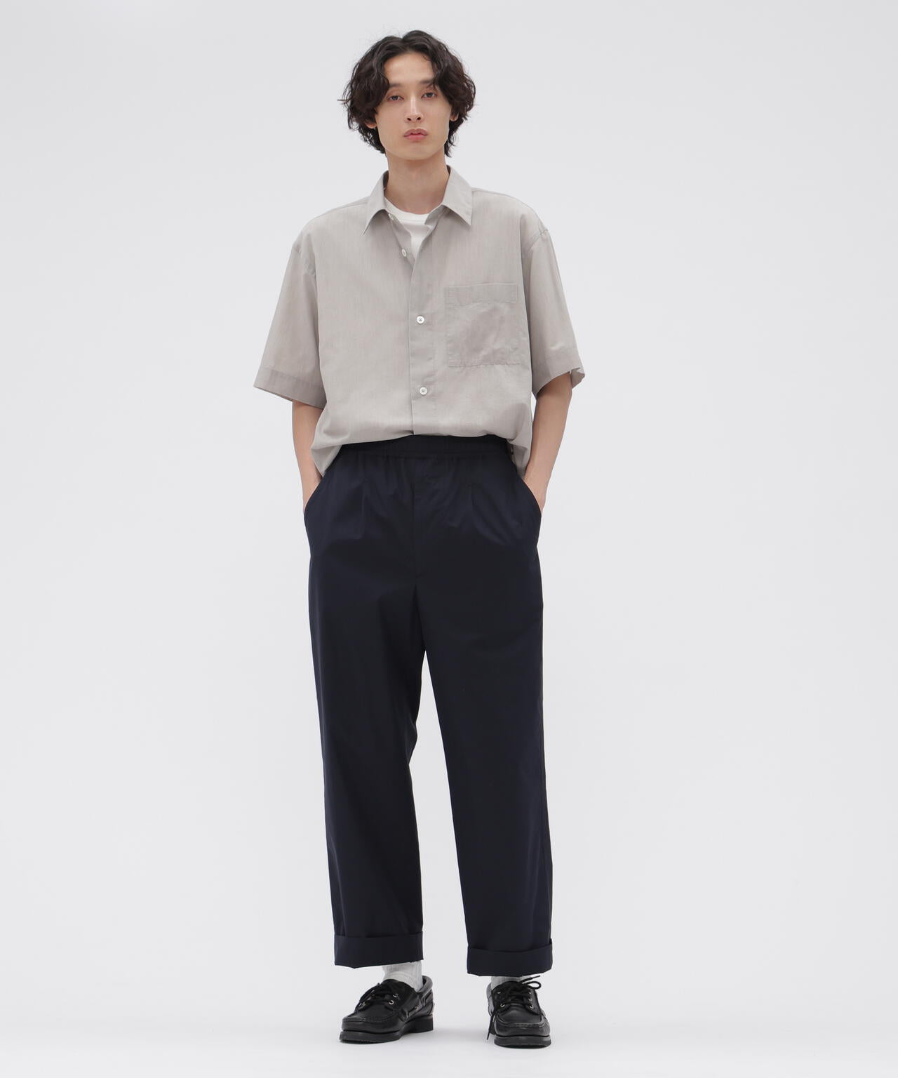 HIGHDENSE COTTON PLAINWEAVE TROUSERS
