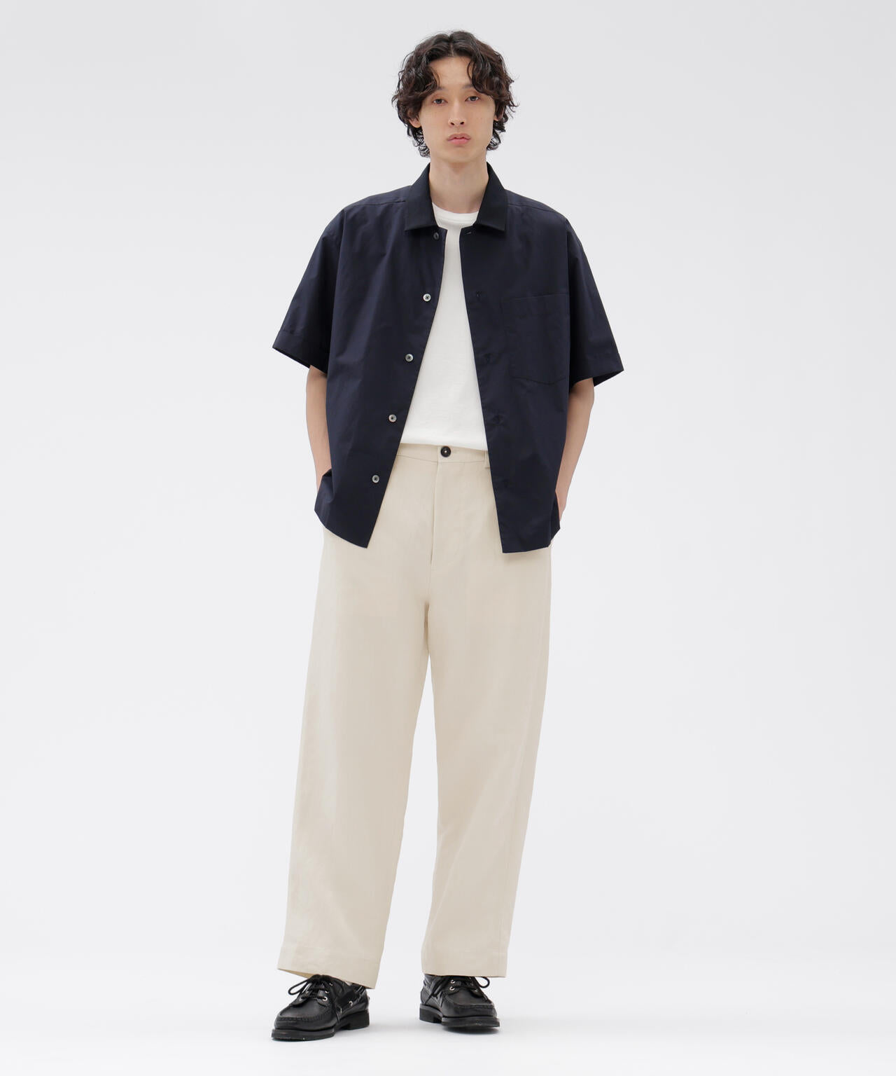 LINEN CANVAS TROUSERS