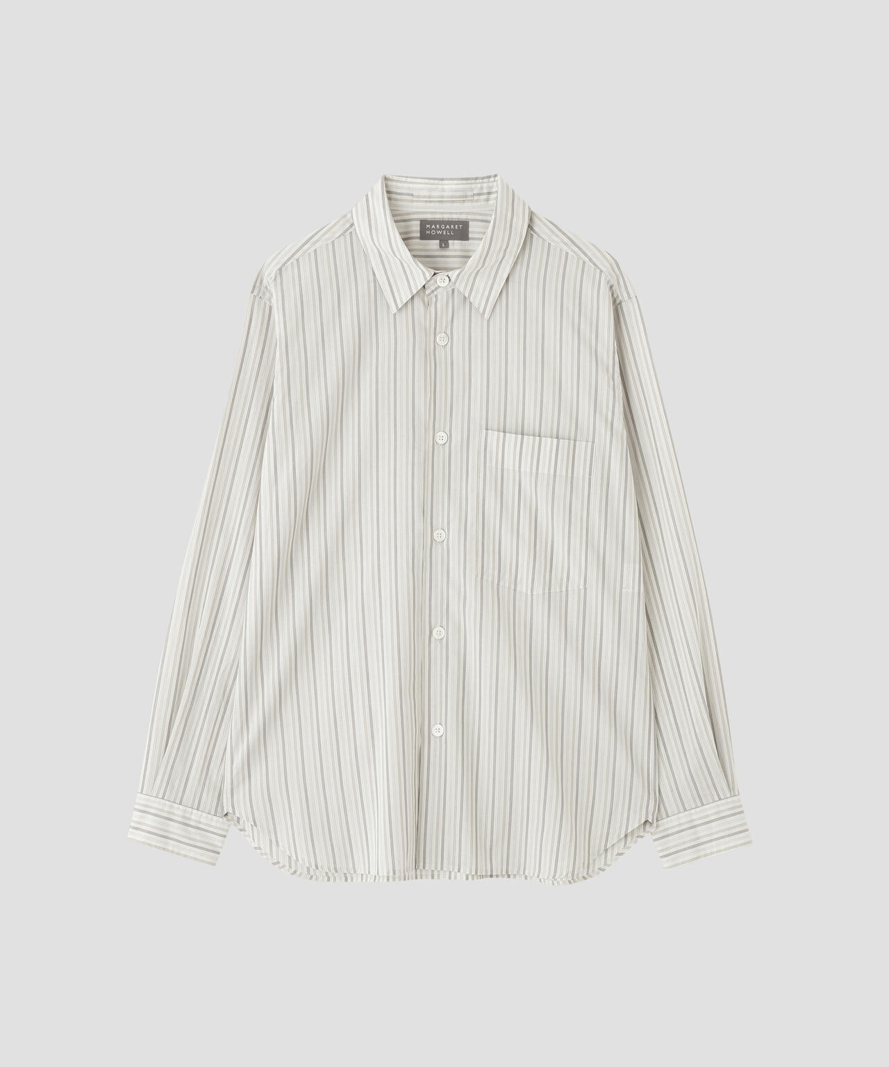 COTTON SILK STRIPE SHIRT