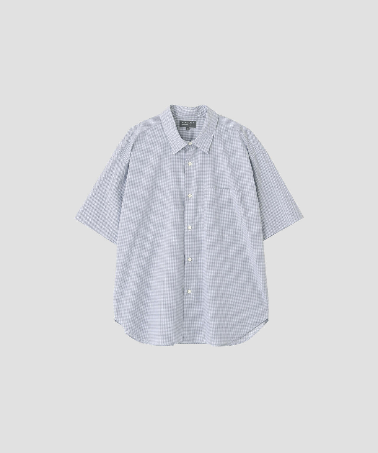 TWO TONE GRAPH CHECK COTTON SHIRT