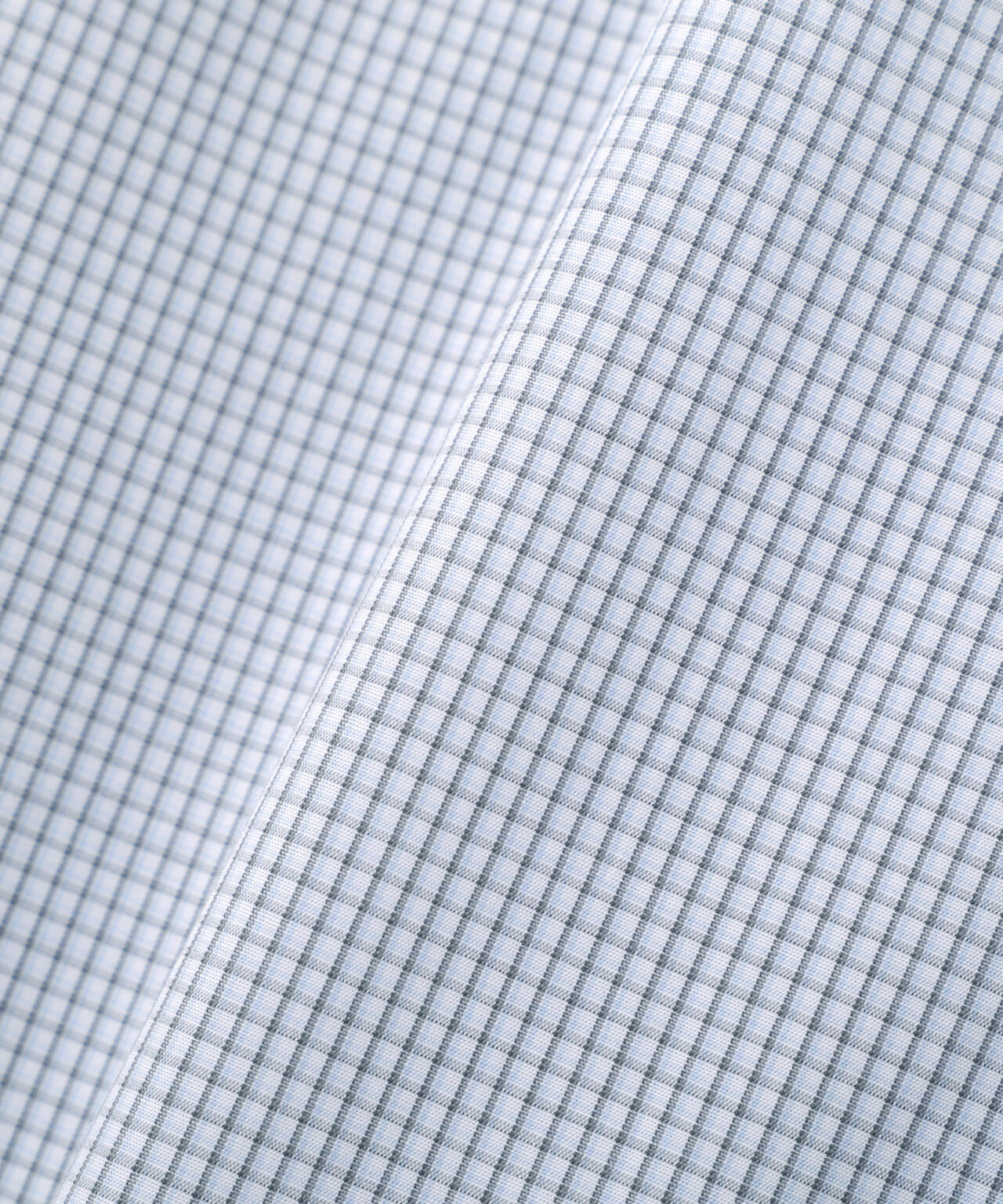 TWO TONE GRAPH CHECK COTTON SHIRT