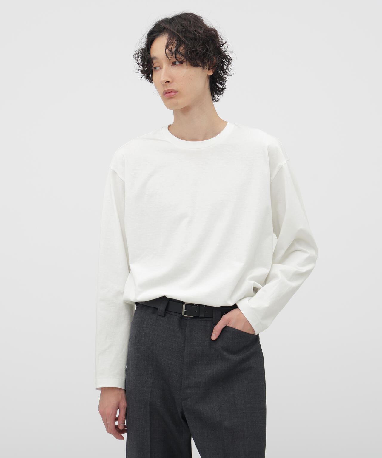 PLAIN COTTON JERSEY TOP