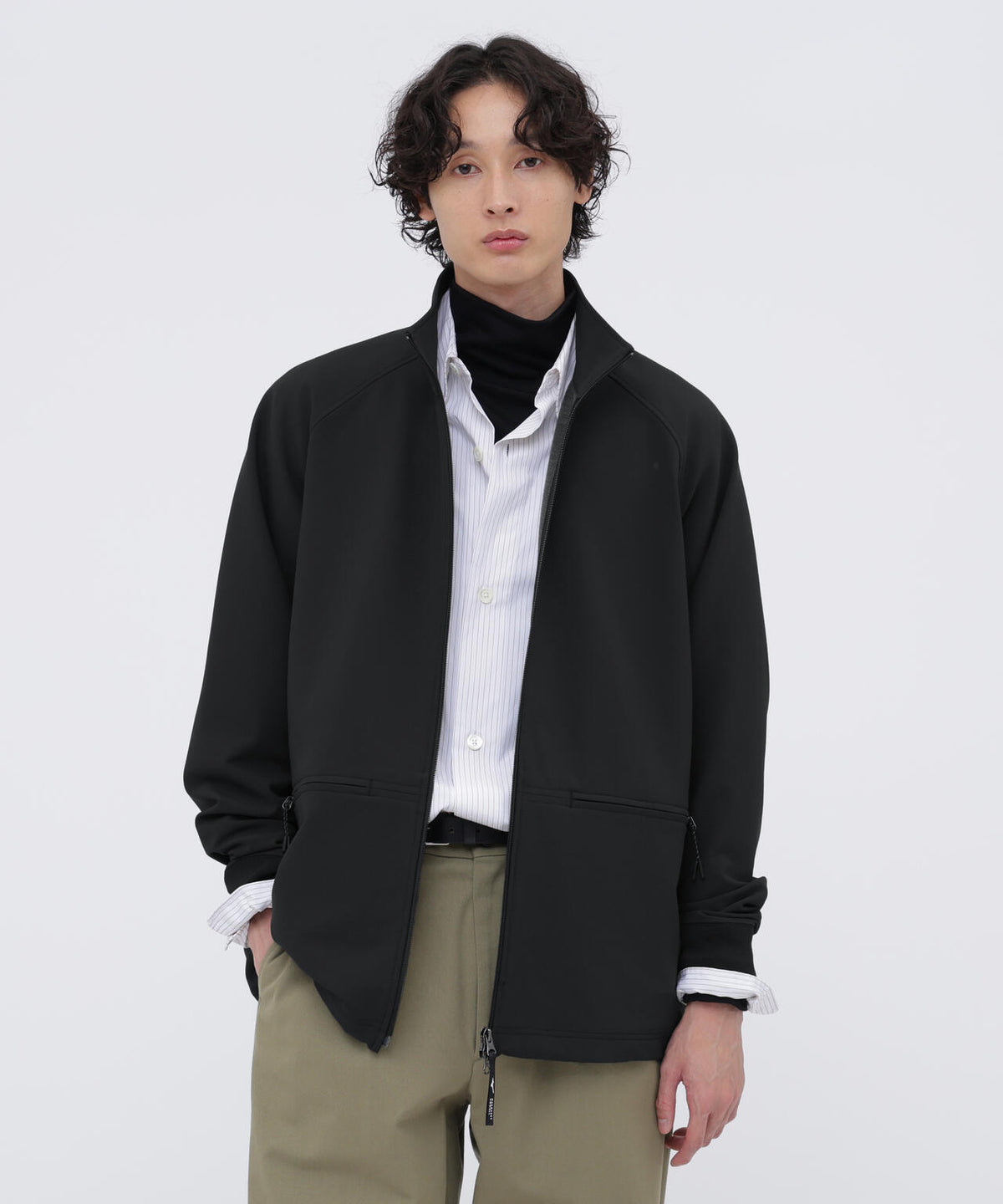 B/T BRUSHED BACK STRETCH POPLIN BLOUSON