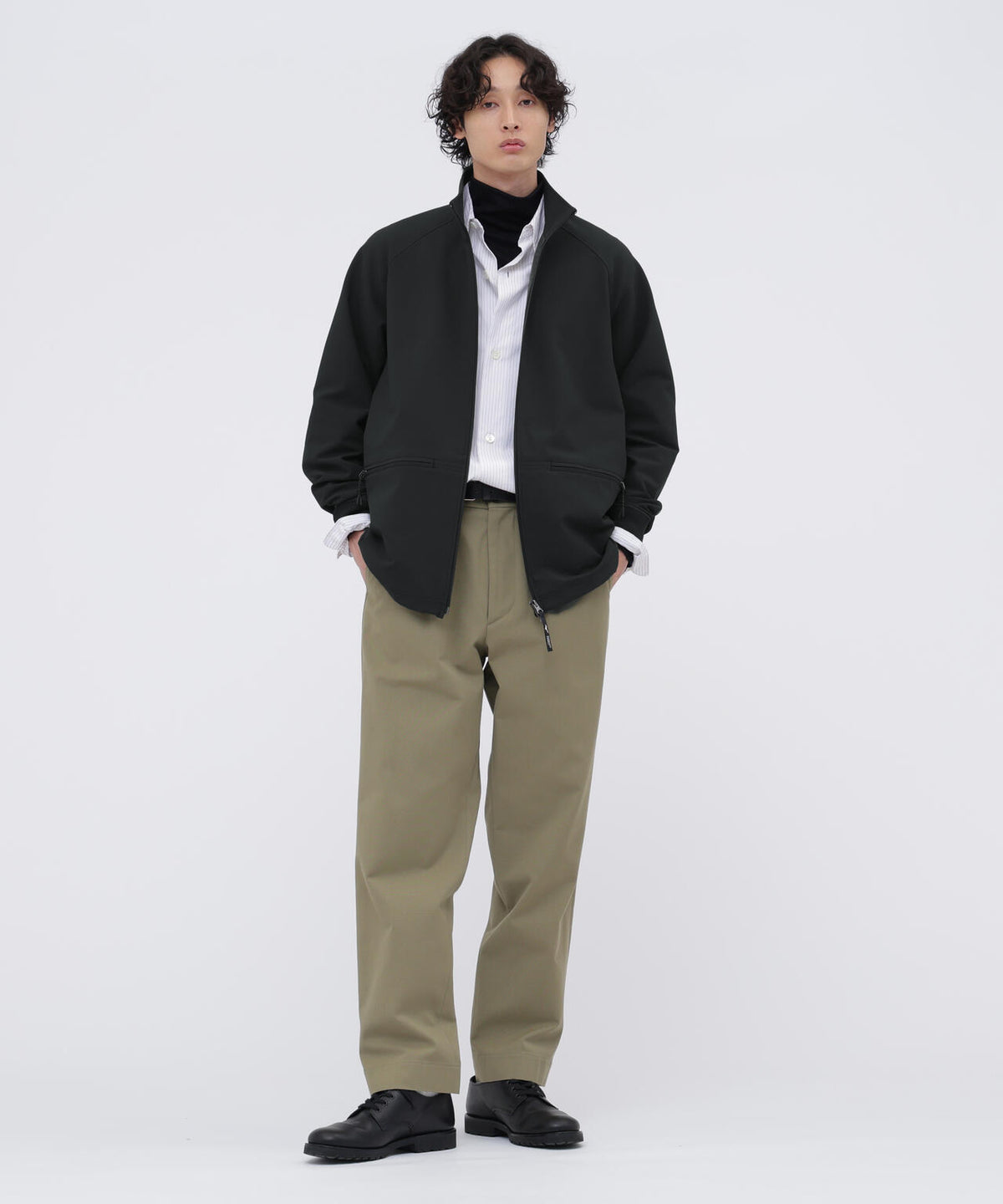B/T BRUSHED BACK STRETCH POPLIN BLOUSON