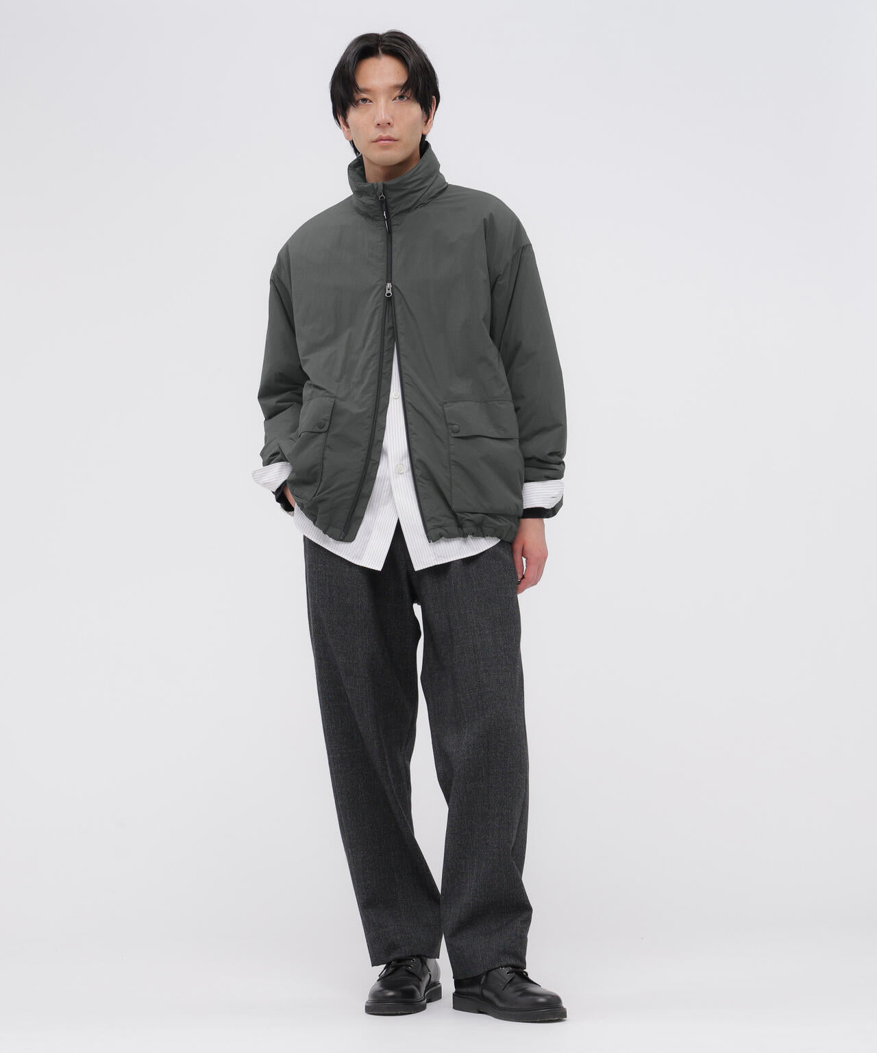 RECYCLED LIGHT NYLON POPLIN BLOUSON