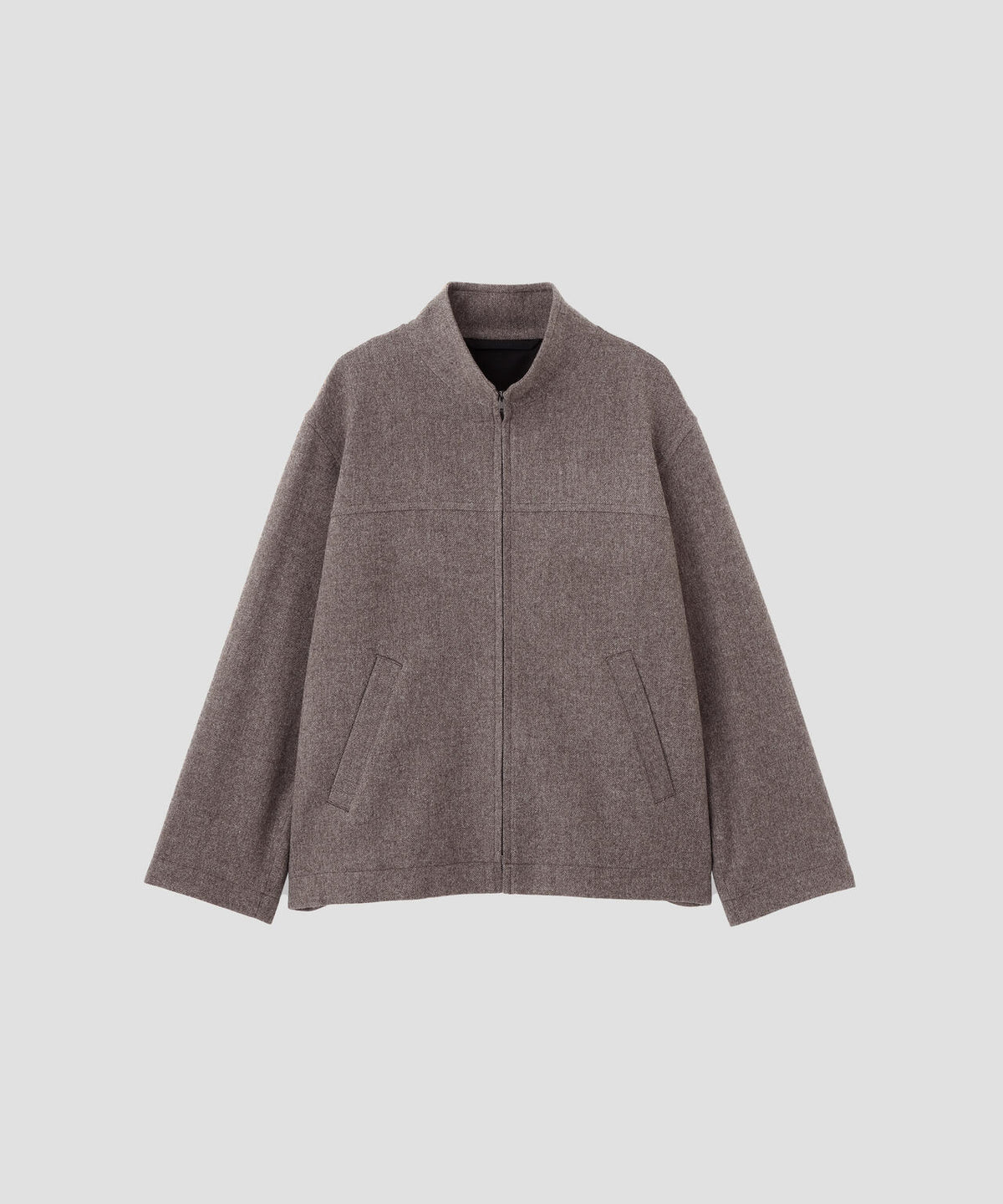 NATURAL WOOL TWILL BLOUSON