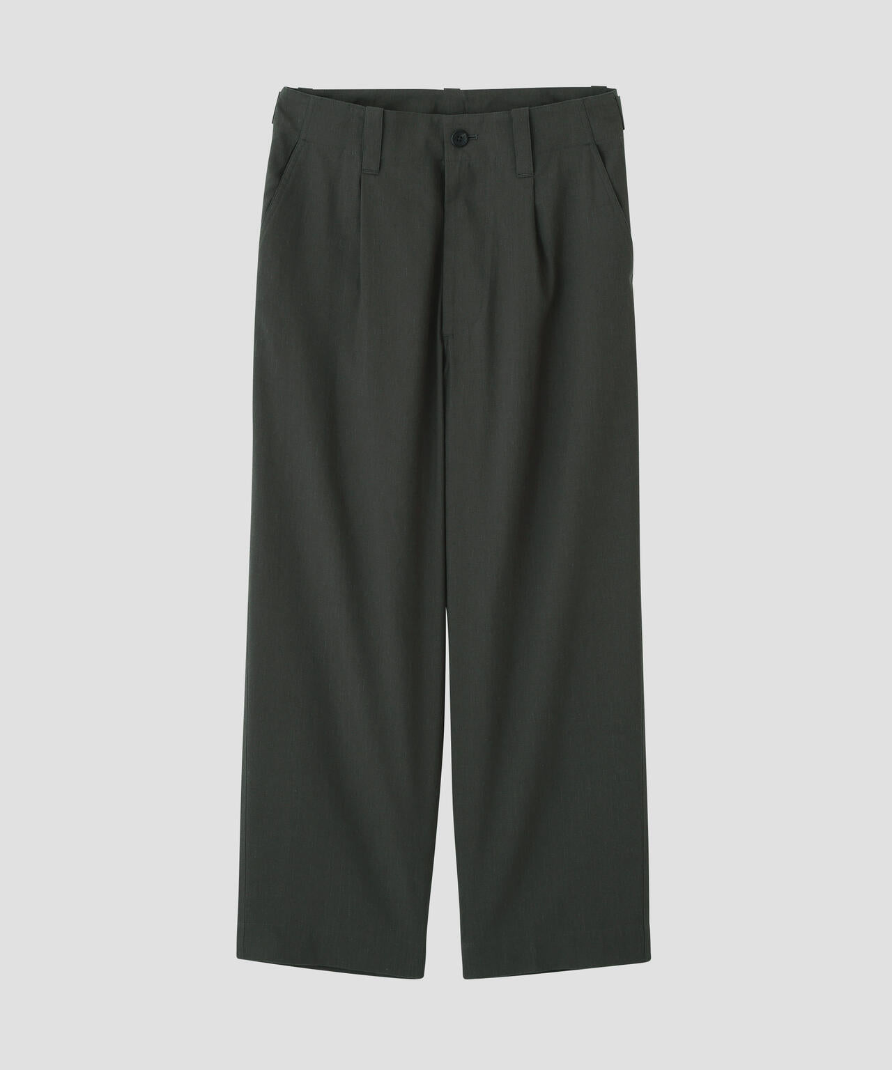 LINEN WOOL SILK PLAINWEAVE TROUSERS