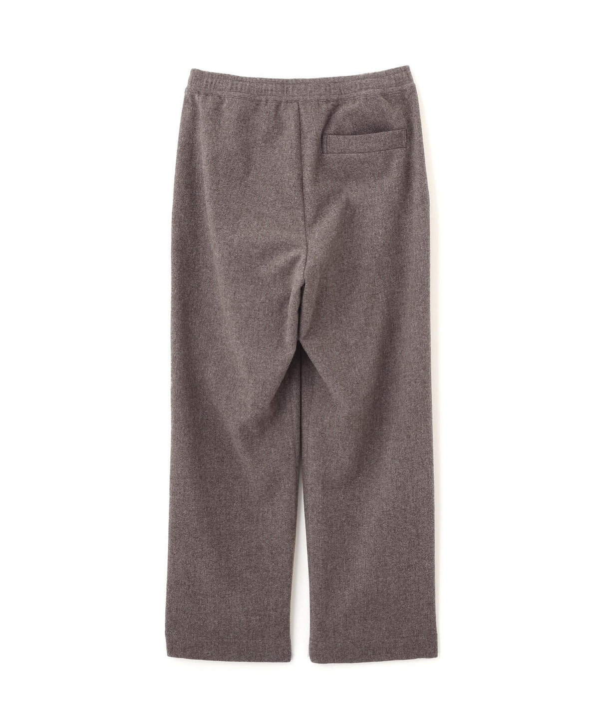 NATURAL WOOL TWILL TROUSERS