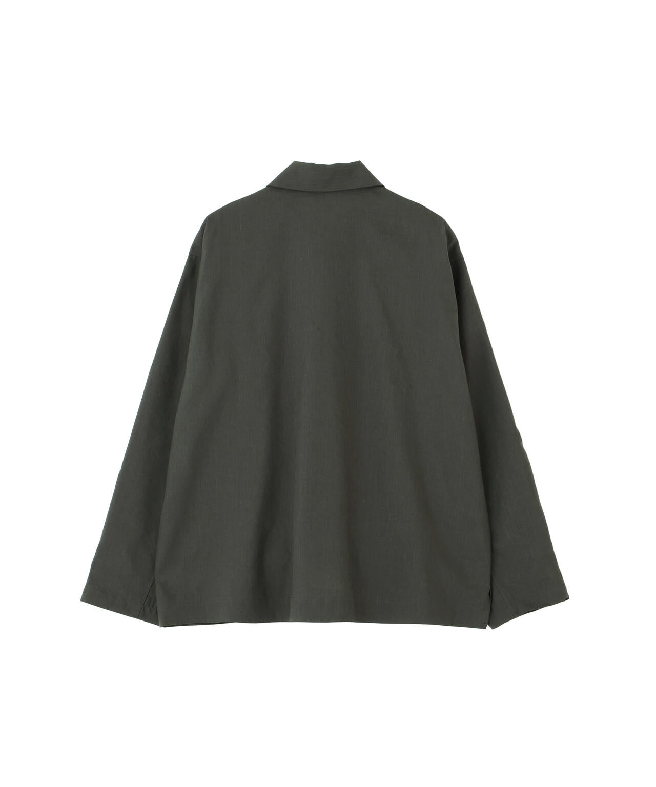 LINEN WOOL SILK PLAINWEAVE SHIRT