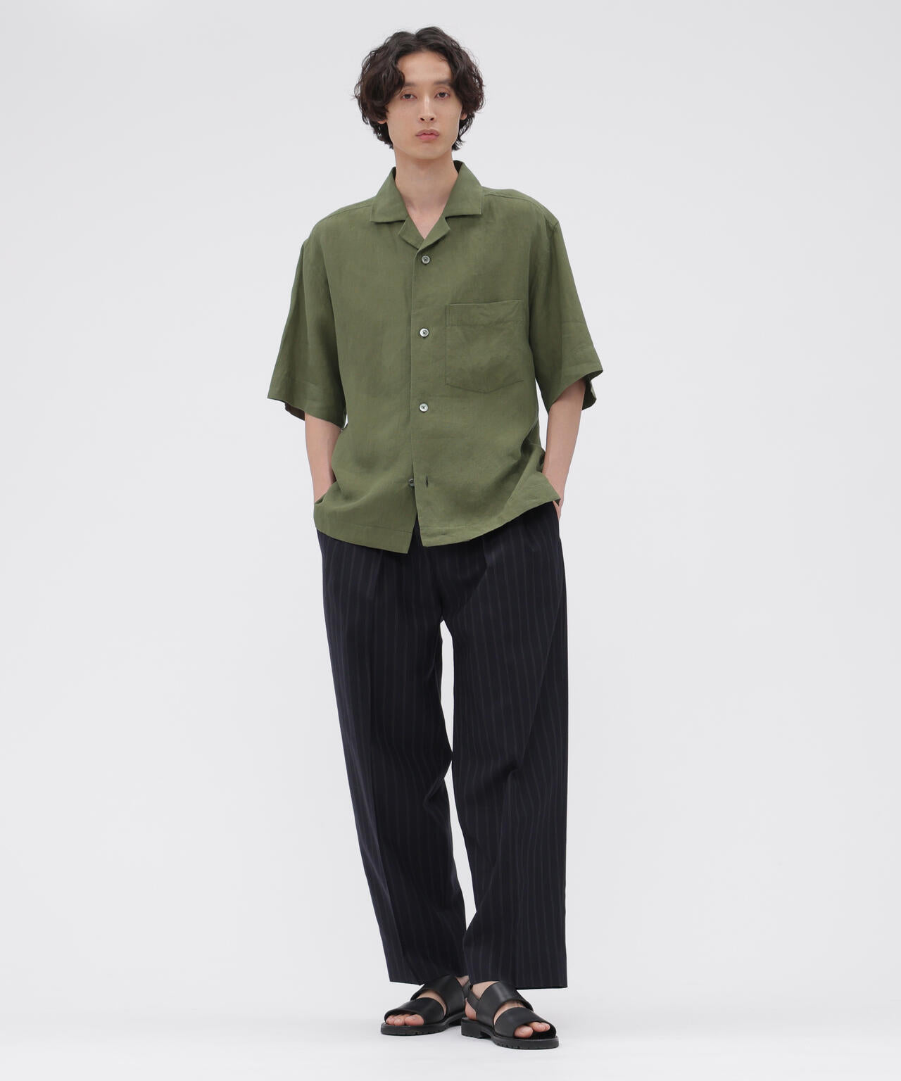 YARN DYE LINEN SHIRTING SHIRT