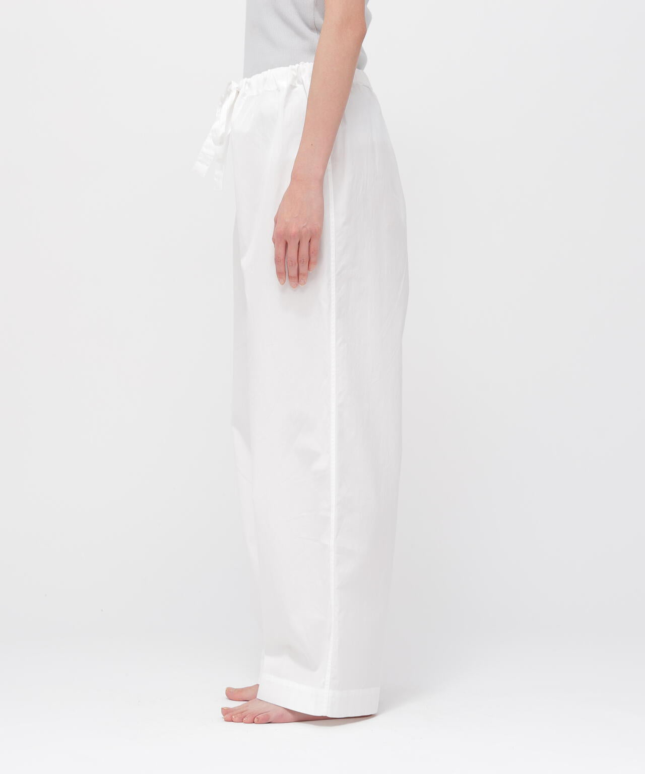 PLAIN POPLIN TROUSERS