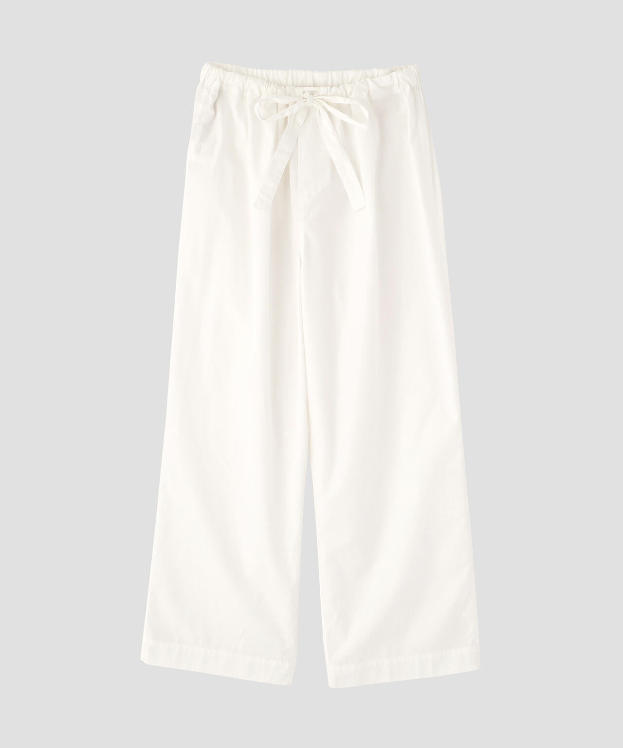 PLAIN POPLIN TROUSERS
