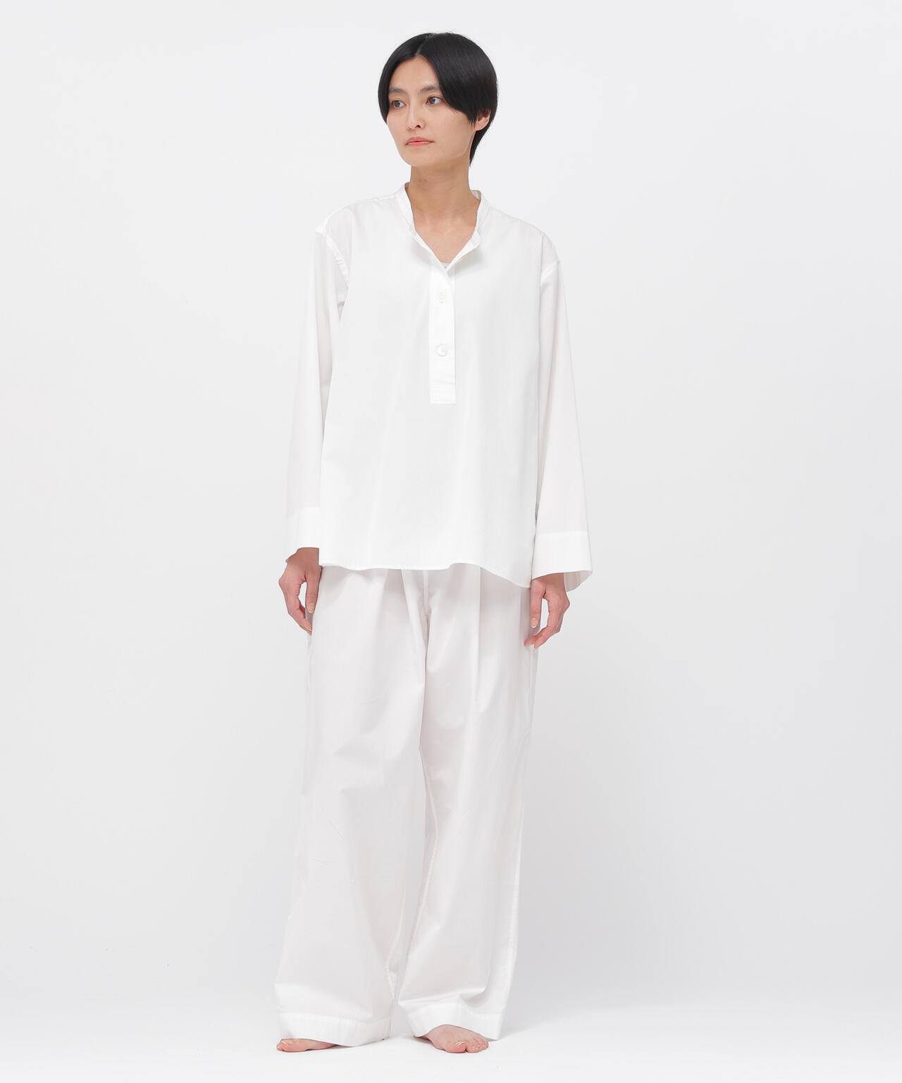 PLAIN POPLIN TROUSERS