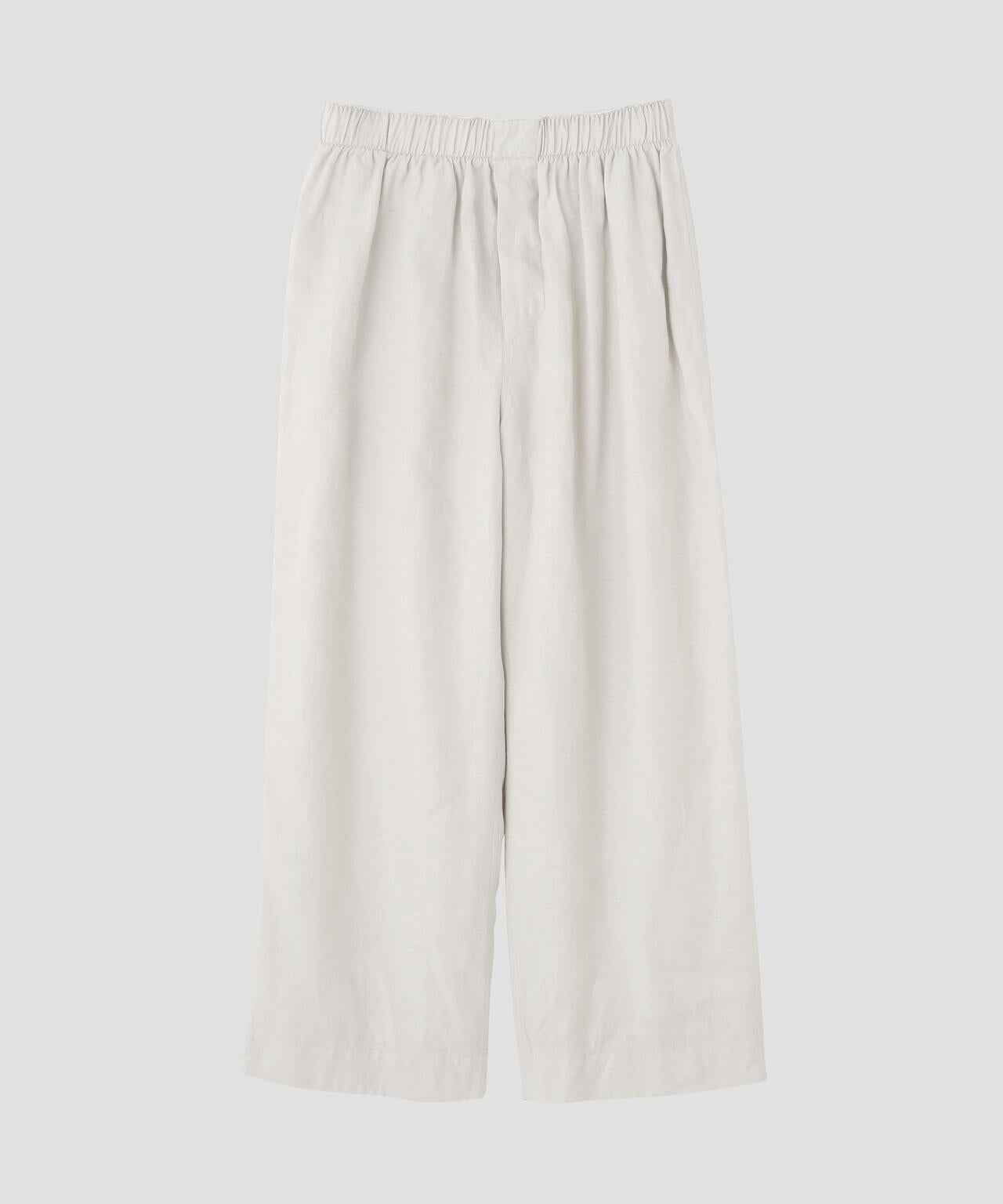 BRUSHED LINEN TWILL TROUSERS