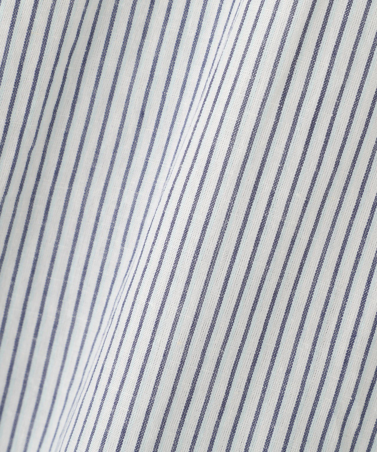 COTTON LINEN MINI STRIPE SHIRT